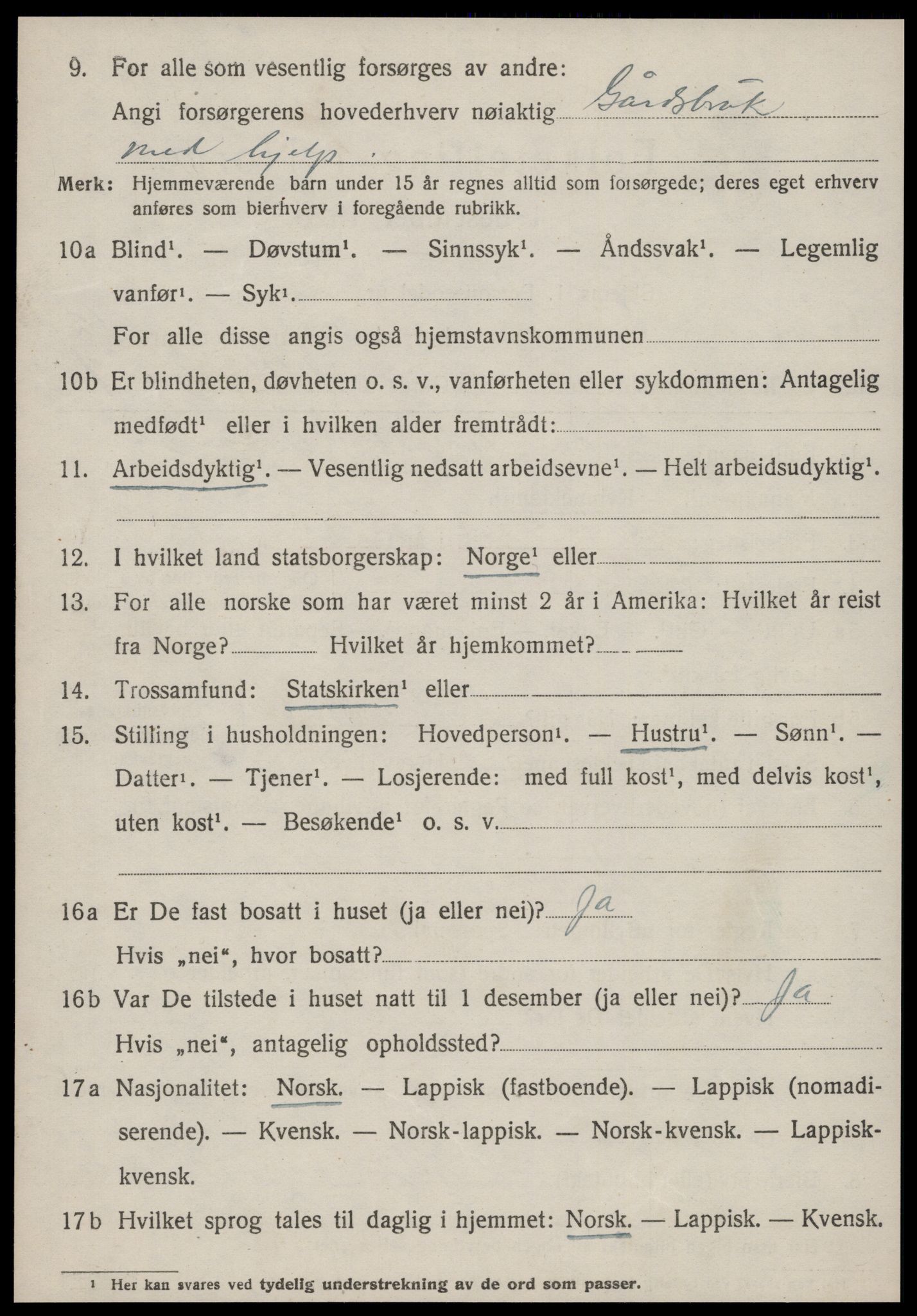 SAT, Folketelling 1920 for 1634 Oppdal herred, 1920, s. 10270
