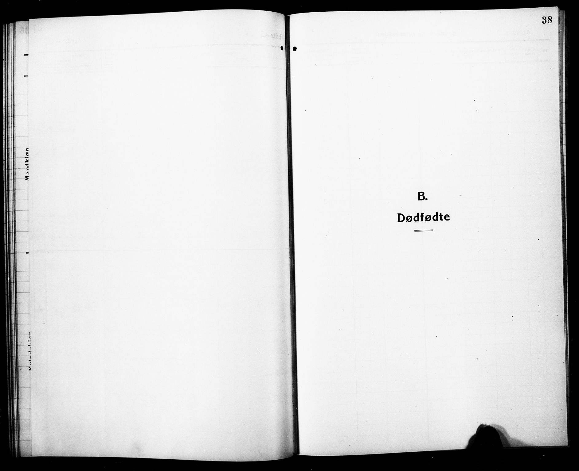 Nøtterøy kirkebøker, AV/SAKO-A-354/G/Gc/L0001: Klokkerbok nr. III 1, 1915-1930, s. 38