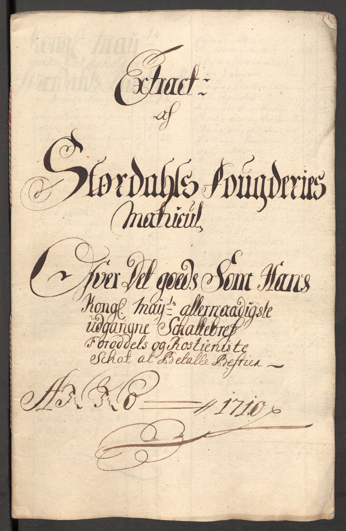 Rentekammeret inntil 1814, Reviderte regnskaper, Fogderegnskap, RA/EA-4092/R62/L4200: Fogderegnskap Stjørdal og Verdal, 1710, s. 212