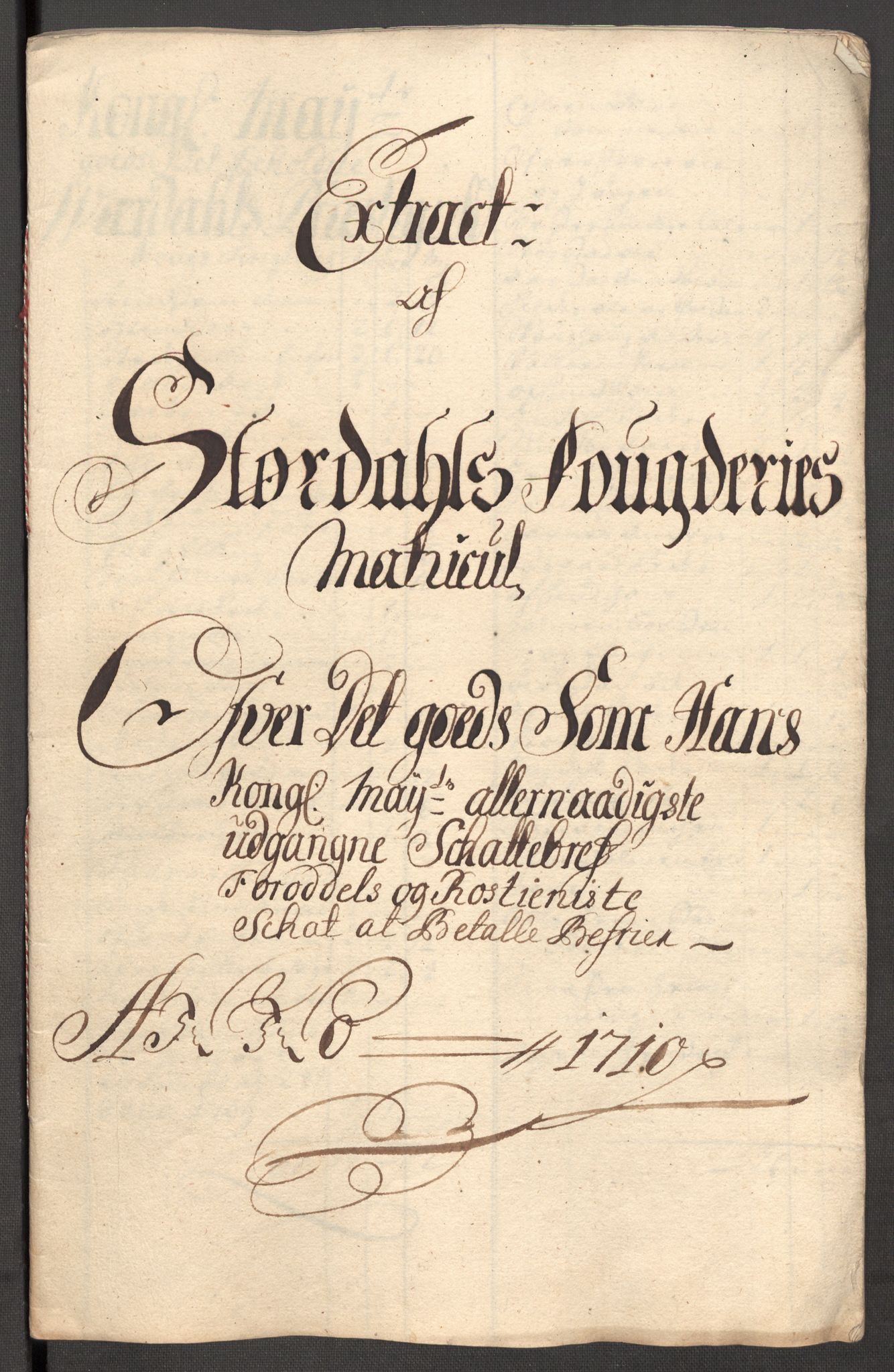 Rentekammeret inntil 1814, Reviderte regnskaper, Fogderegnskap, AV/RA-EA-4092/R62/L4200: Fogderegnskap Stjørdal og Verdal, 1710, s. 212