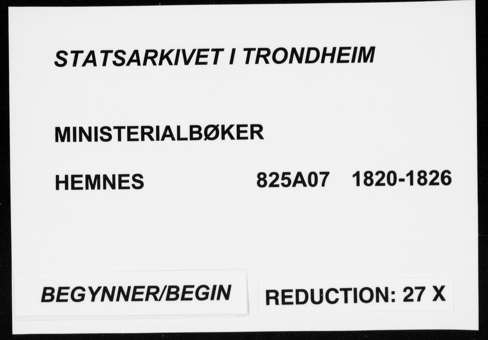 Ministerialprotokoller, klokkerbøker og fødselsregistre - Nordland, SAT/A-1459/825/L0353: Ministerialbok nr. 825A07, 1820-1826