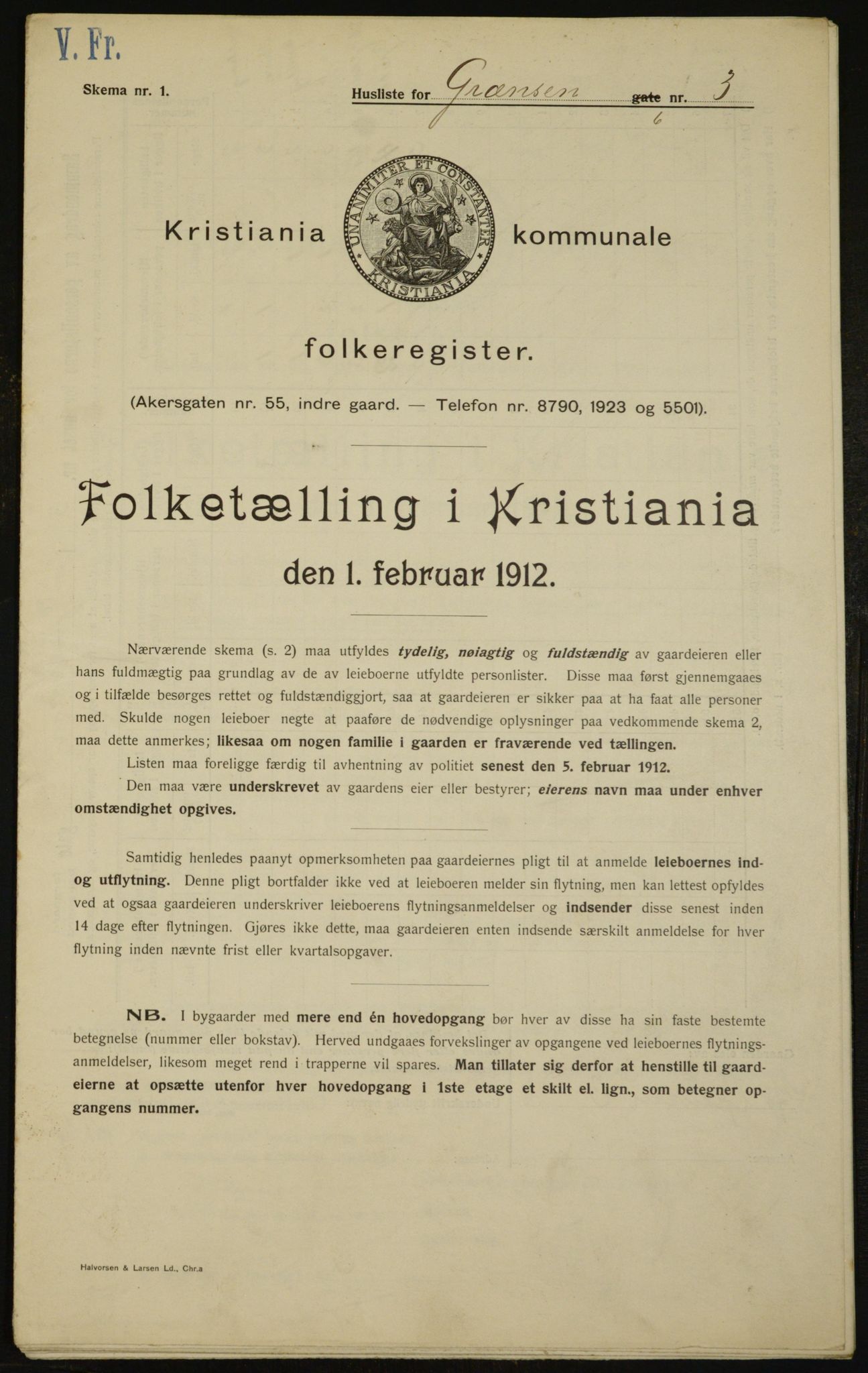 OBA, Kommunal folketelling 1.2.1912 for Kristiania, 1912, s. 29527