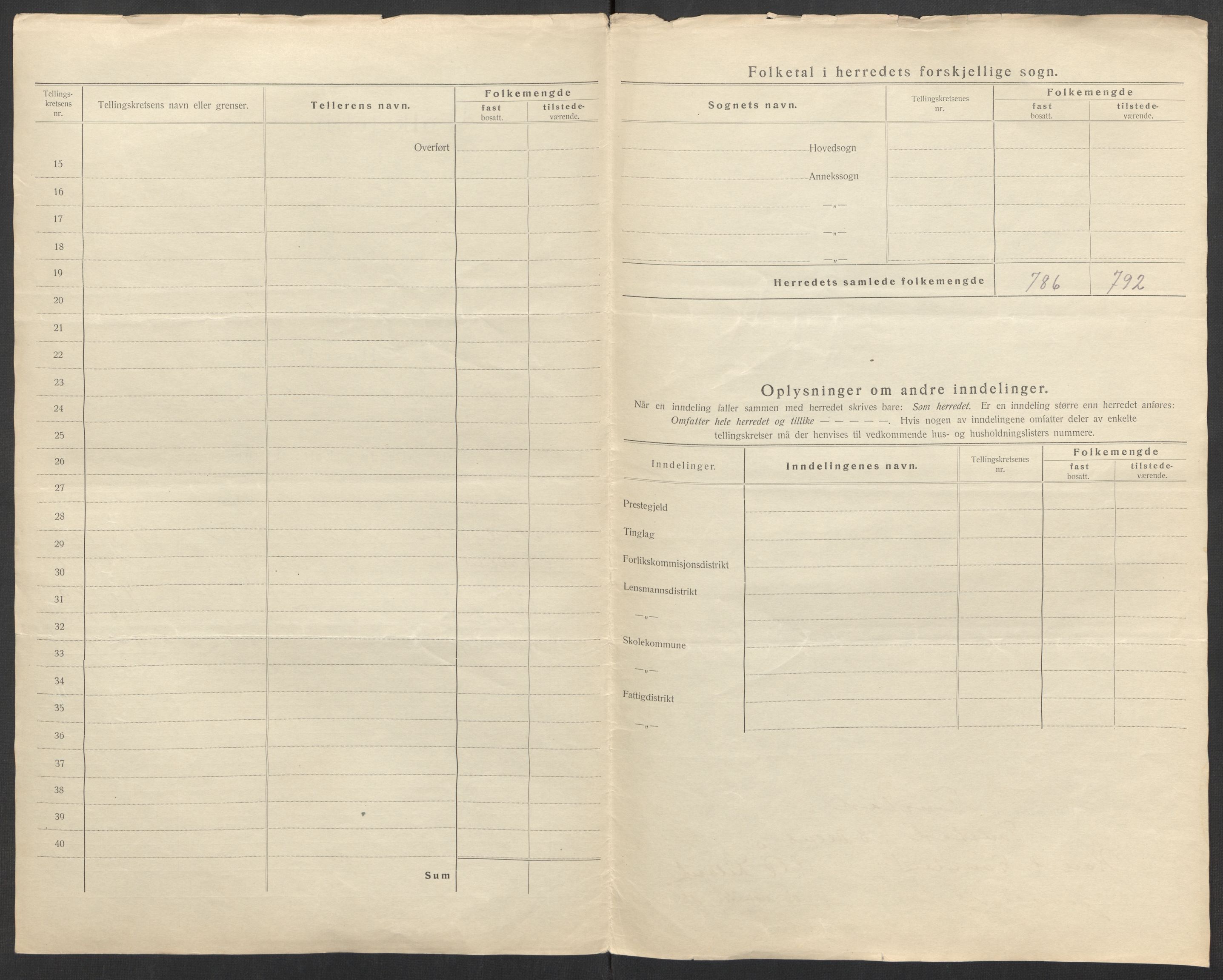 SAK, Folketelling 1920 for 1046 Tonstad herred, 1920, s. 9