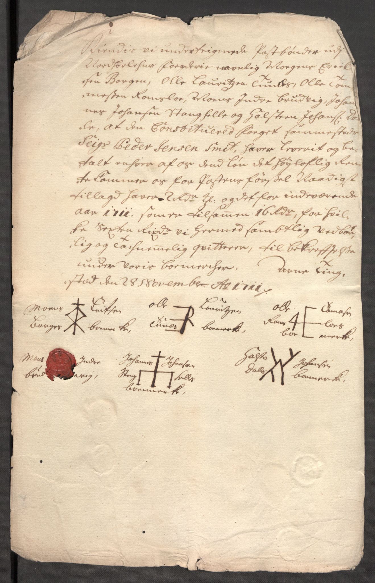 Rentekammeret inntil 1814, Reviderte regnskaper, Fogderegnskap, RA/EA-4092/R51/L3192: Fogderegnskap Nordhordland og Voss, 1711, s. 361