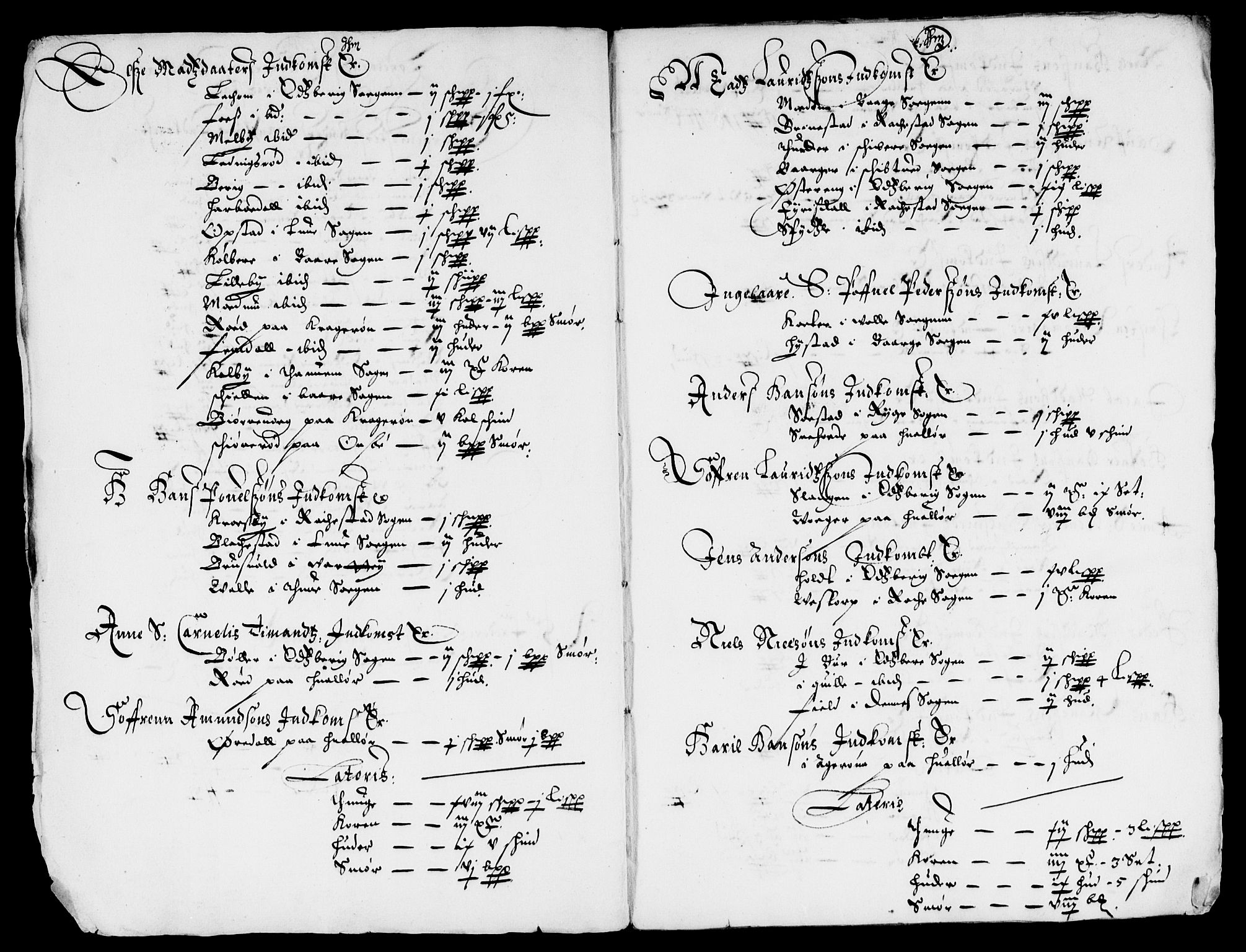 Rentekammeret inntil 1814, Reviderte regnskaper, Lensregnskaper, RA/EA-5023/R/Rb/Rbc/L0006: Tune, Åbygge og Veme len, 1644-1647