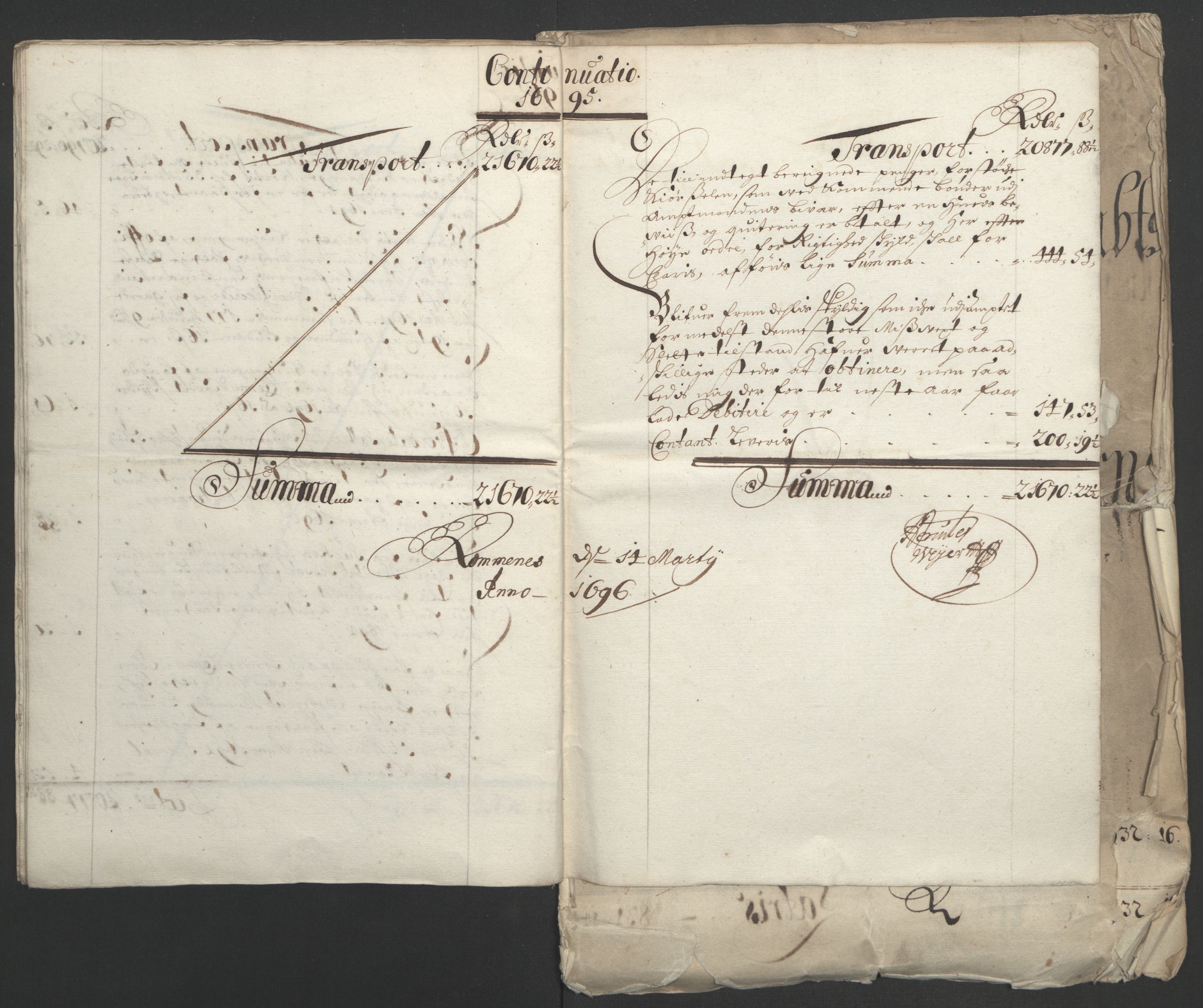 Rentekammeret inntil 1814, Reviderte regnskaper, Fogderegnskap, AV/RA-EA-4092/R36/L2093: Fogderegnskap Øvre og Nedre Telemark og Bamble, 1695, s. 25