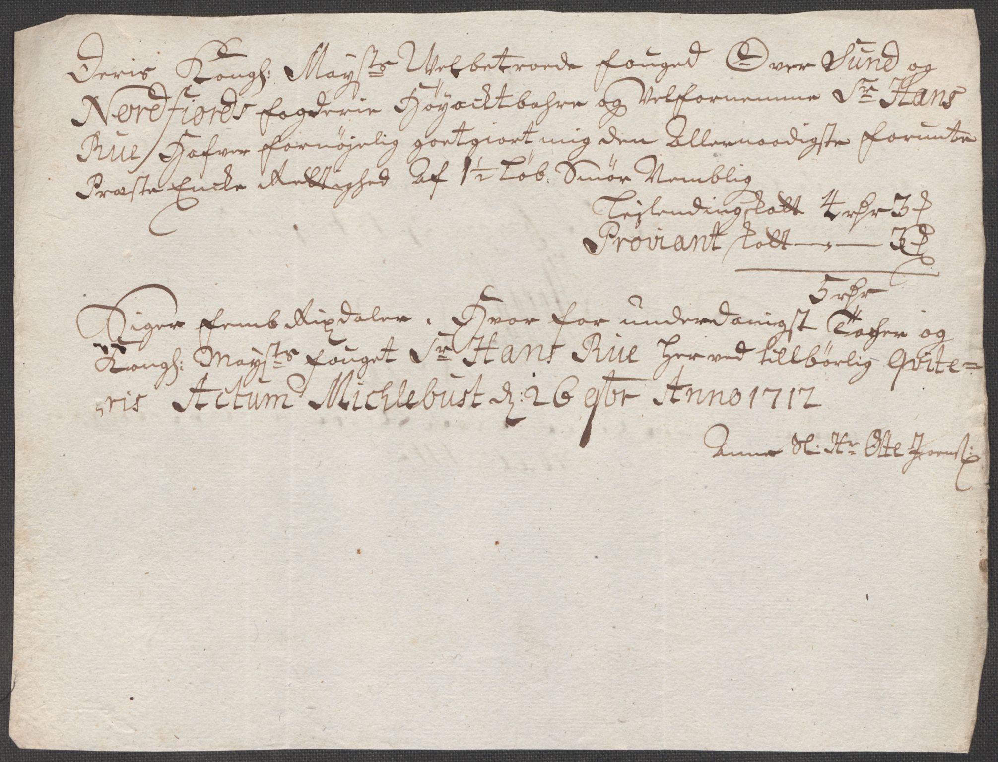 Rentekammeret inntil 1814, Reviderte regnskaper, Fogderegnskap, AV/RA-EA-4092/R53/L3435: Fogderegnskap Sunn- og Nordfjord, 1712, s. 247