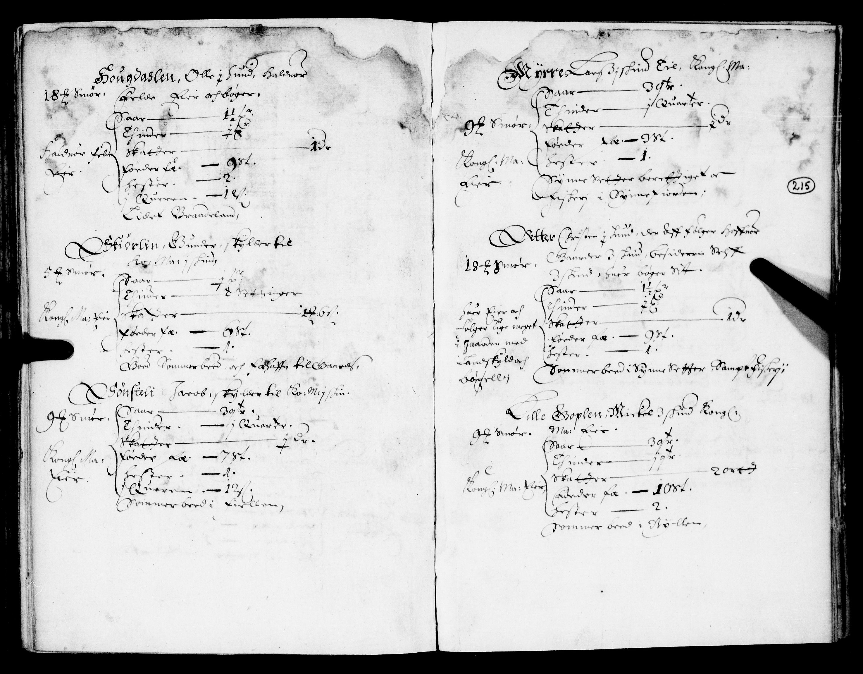 Rentekammeret inntil 1814, Realistisk ordnet avdeling, RA/EA-4070/N/Nb/Nba/L0018: Hadeland og Valdres fogderi, 3. del, 1669, s. 214b-215a