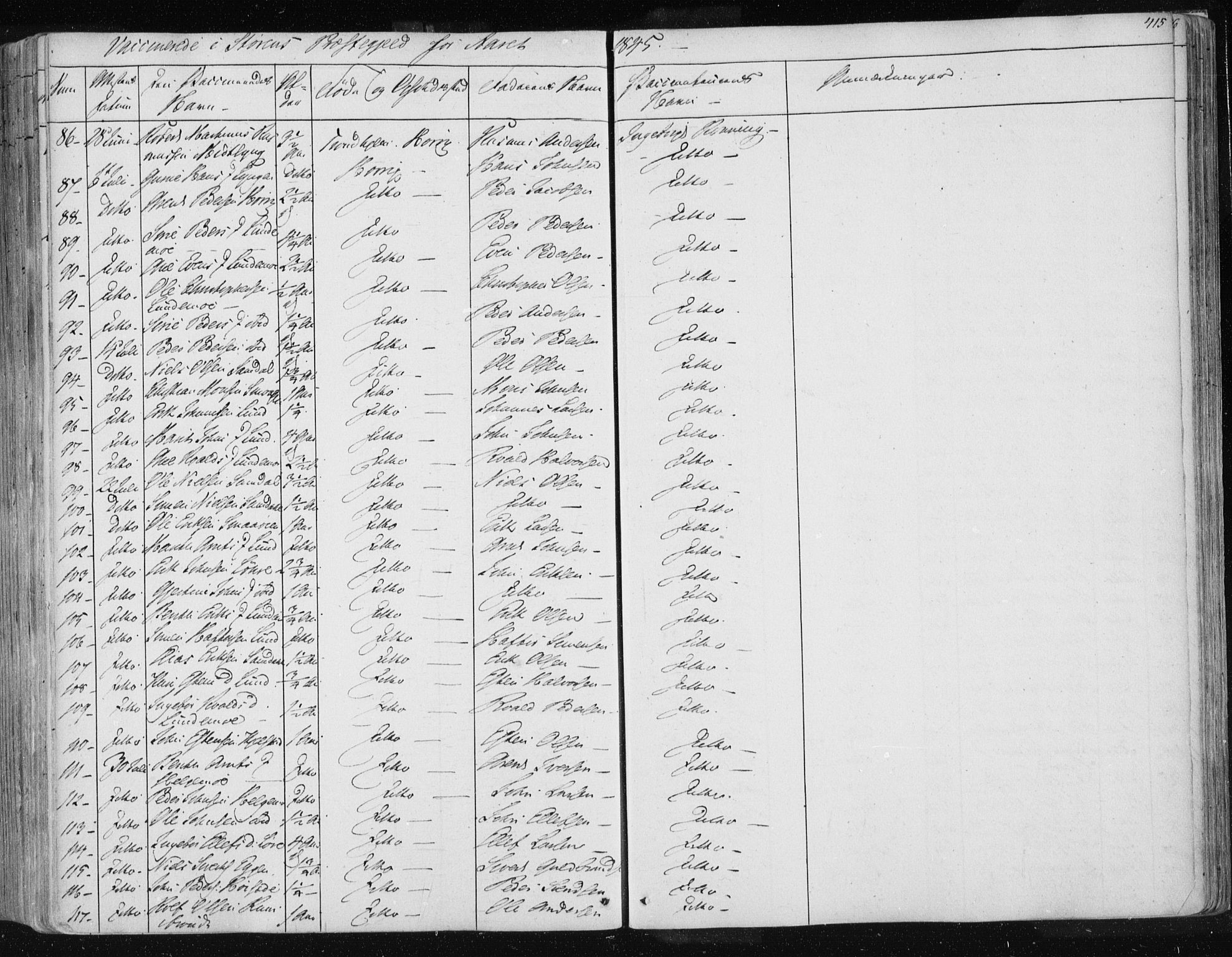 Ministerialprotokoller, klokkerbøker og fødselsregistre - Sør-Trøndelag, AV/SAT-A-1456/687/L0997: Ministerialbok nr. 687A05 /1, 1843-1848, s. 415