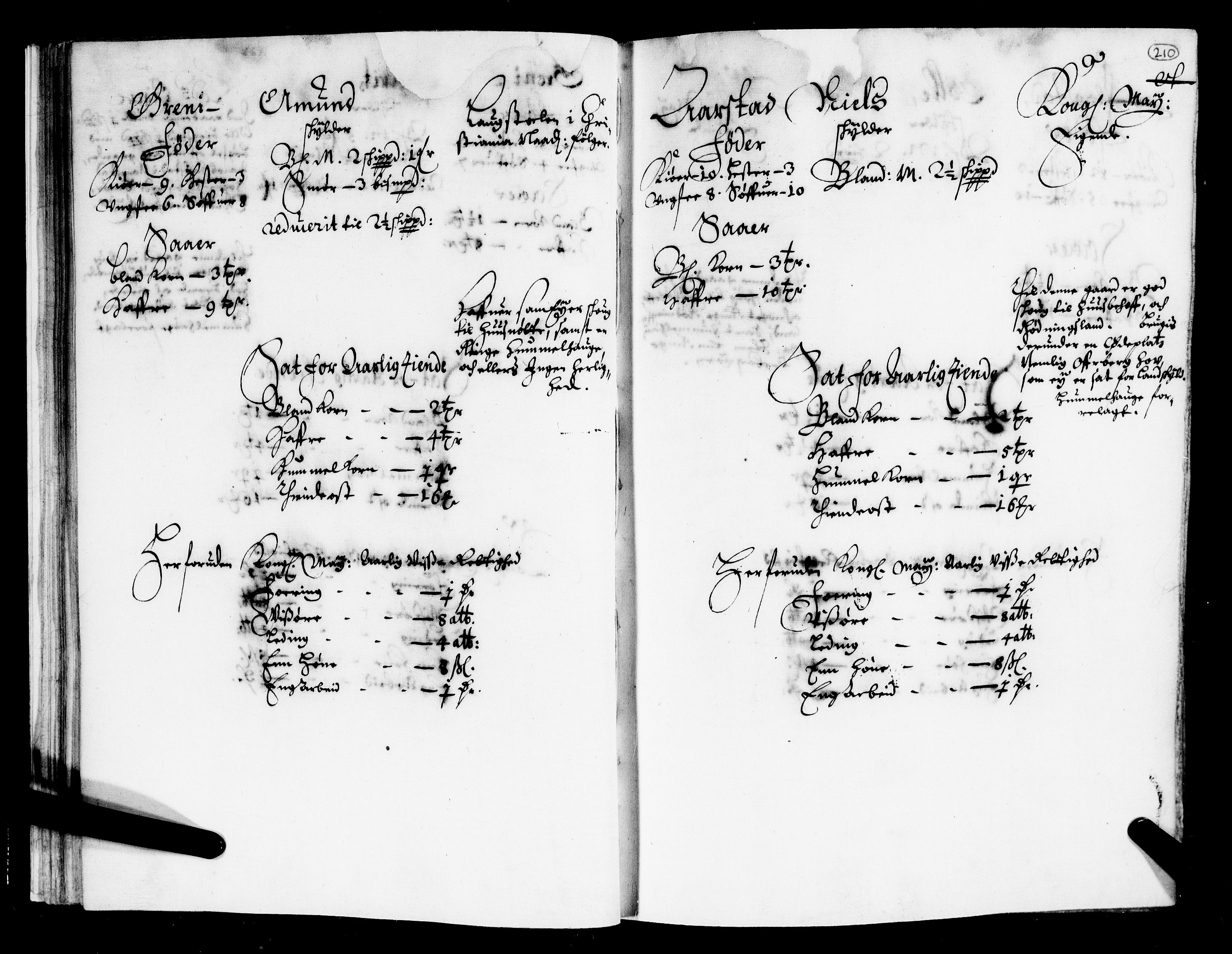 Rentekammeret inntil 1814, Realistisk ordnet avdeling, AV/RA-EA-4070/N/Nb/Nba/L0010: Øvre Romerike fogderi, 2. del, 1665, s. 209b-210a