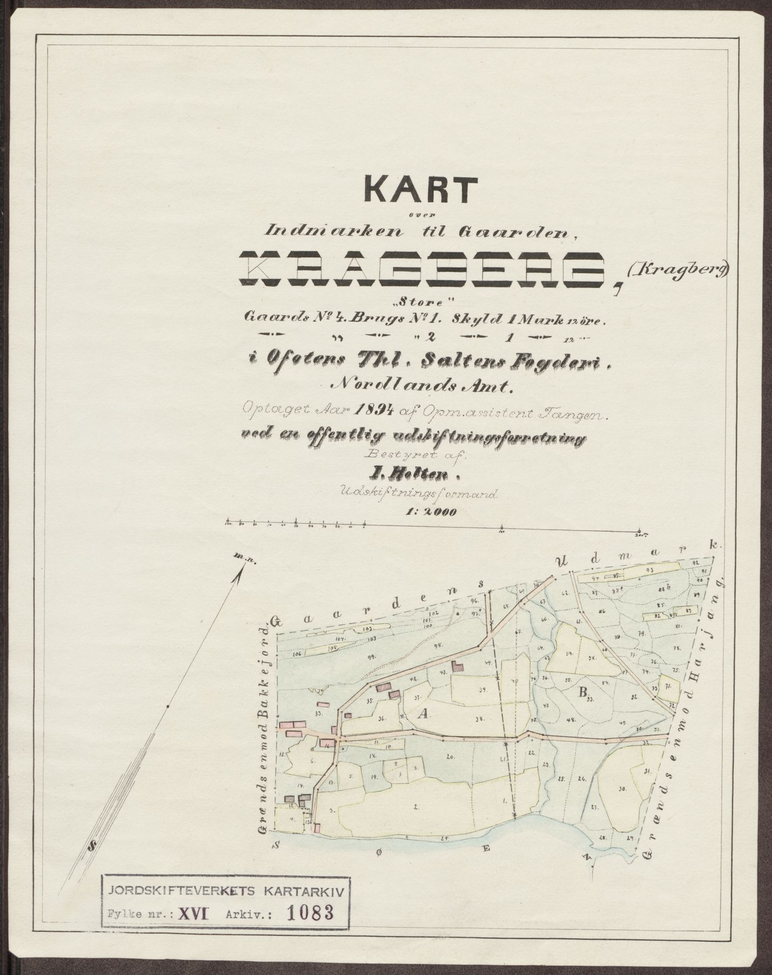 Jordskifteverkets kartarkiv, RA/S-3929/T, 1859-1988, s. 1243