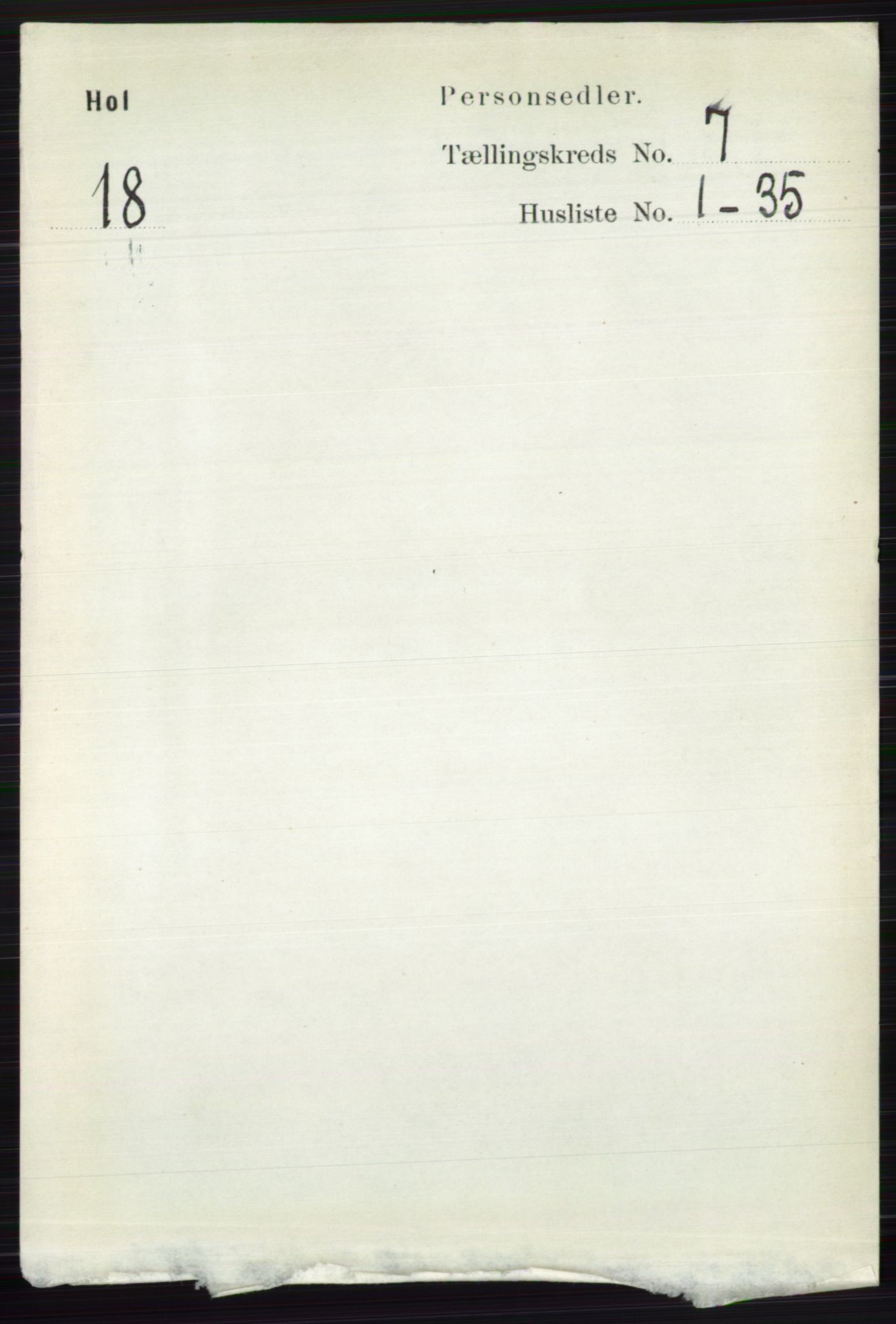 RA, Folketelling 1891 for 0620 Hol herred, 1891, s. 2014