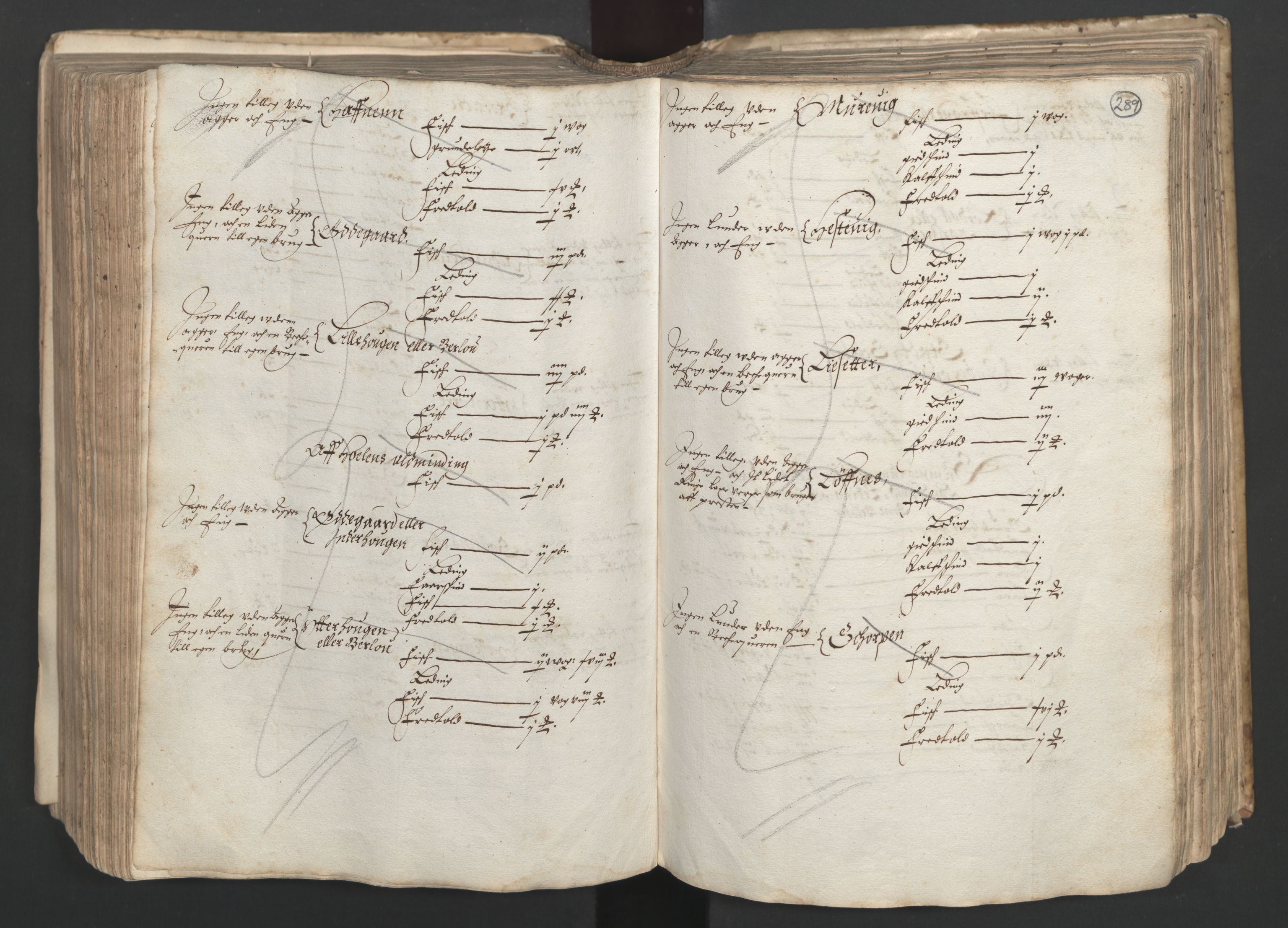 Rentekammeret inntil 1814, Realistisk ordnet avdeling, AV/RA-EA-4070/L/L0025/0001: Bergen lagdømme: / [B]: Kronens jordebok. Nordhordland, Sunnhordland, Ytre Sogn, Indre Sogn, Sunnfjord, Nordfjord, Sunnmøre, Hardanger med Halsnøy kloster, Lyse kloster, Apostelgodset, Munkeliv og St. Hans kloster, Alle helgen gods, Lagstolen gods, Ove Jenssøns gods på Voss, 1661, s. 288b-289a