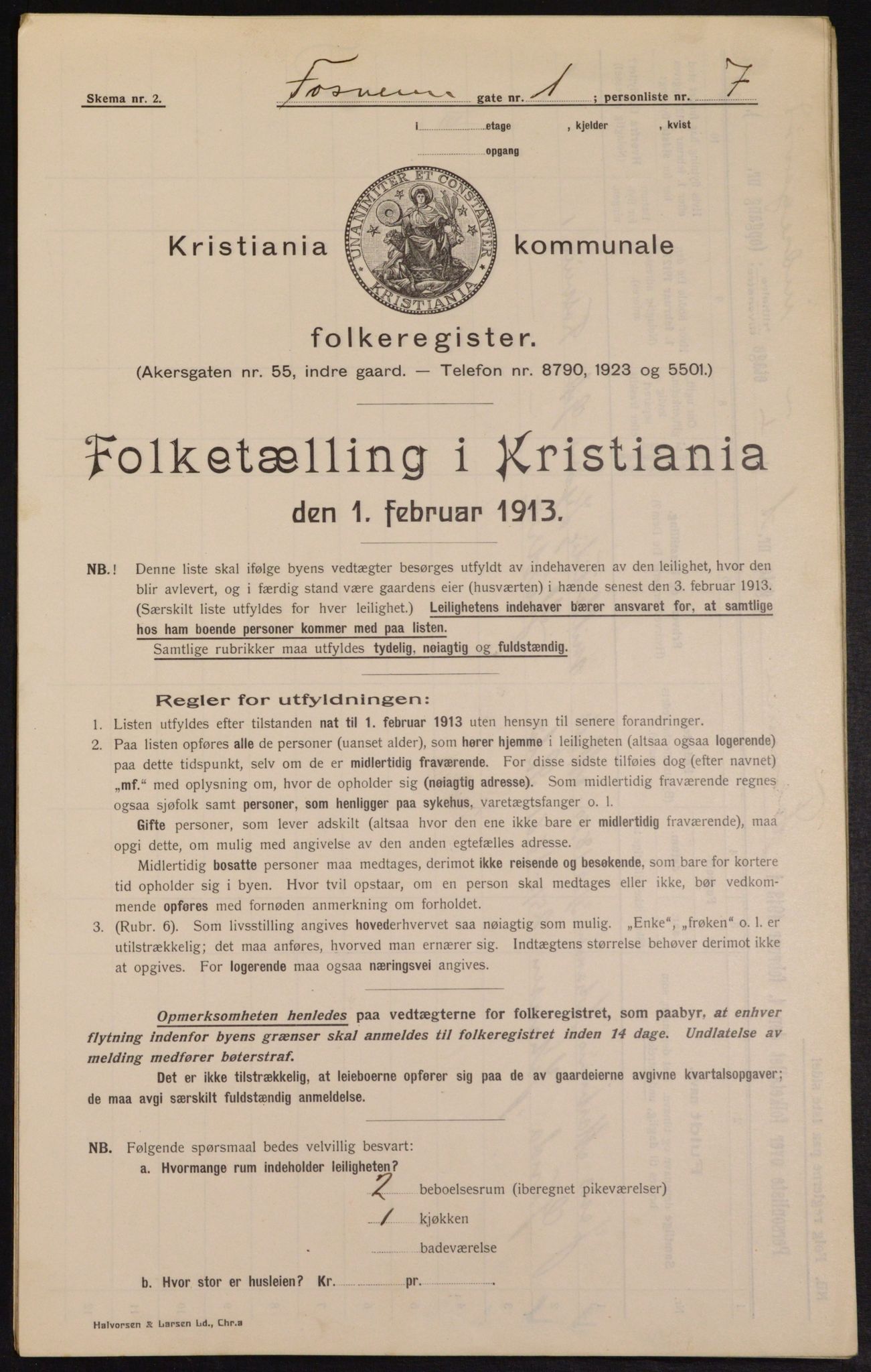 OBA, Kommunal folketelling 1.2.1913 for Kristiania, 1913, s. 24830