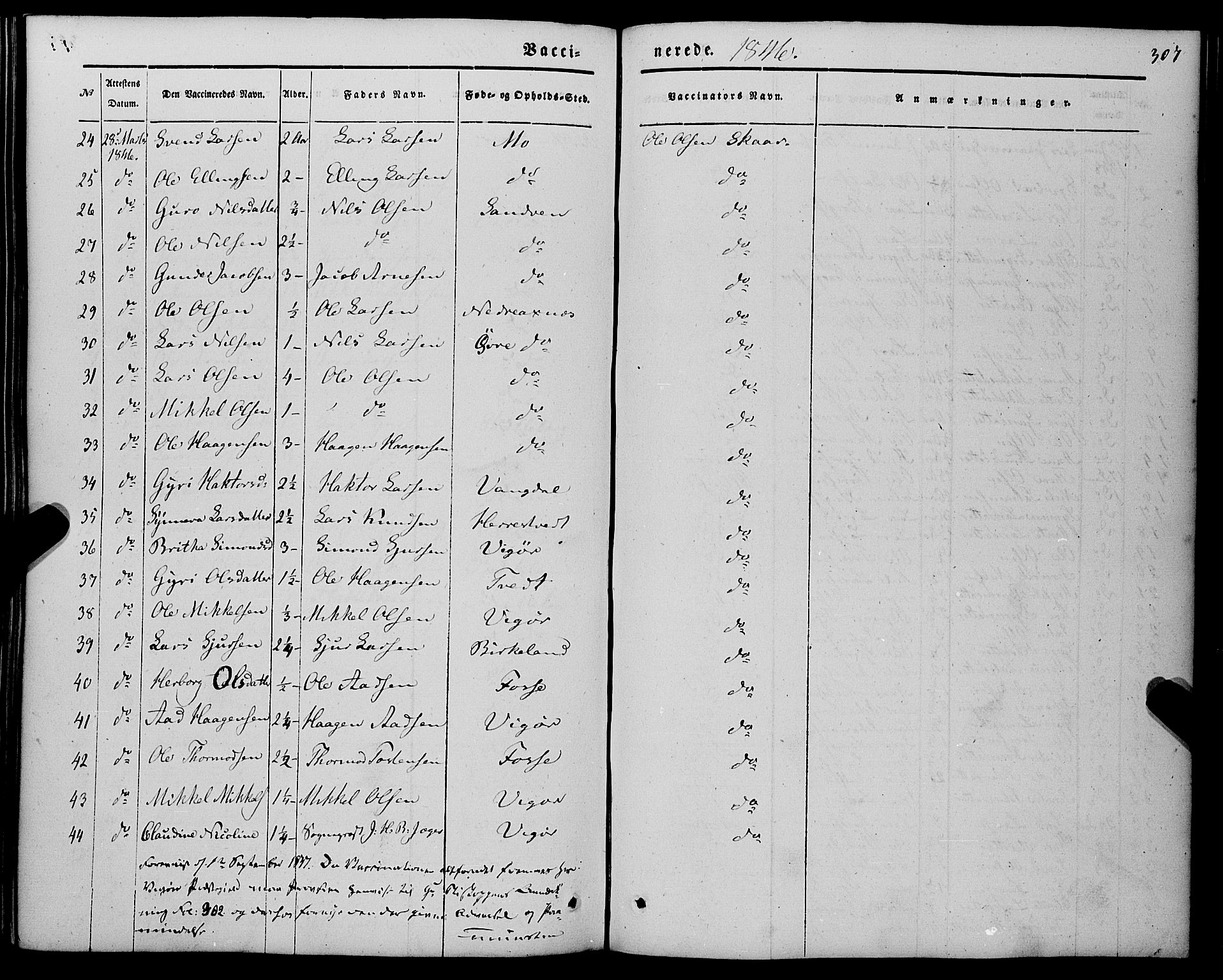 Kvam sokneprestembete, AV/SAB-A-76201/H/Haa: Ministerialbok nr. A 8, 1844-1863, s. 307
