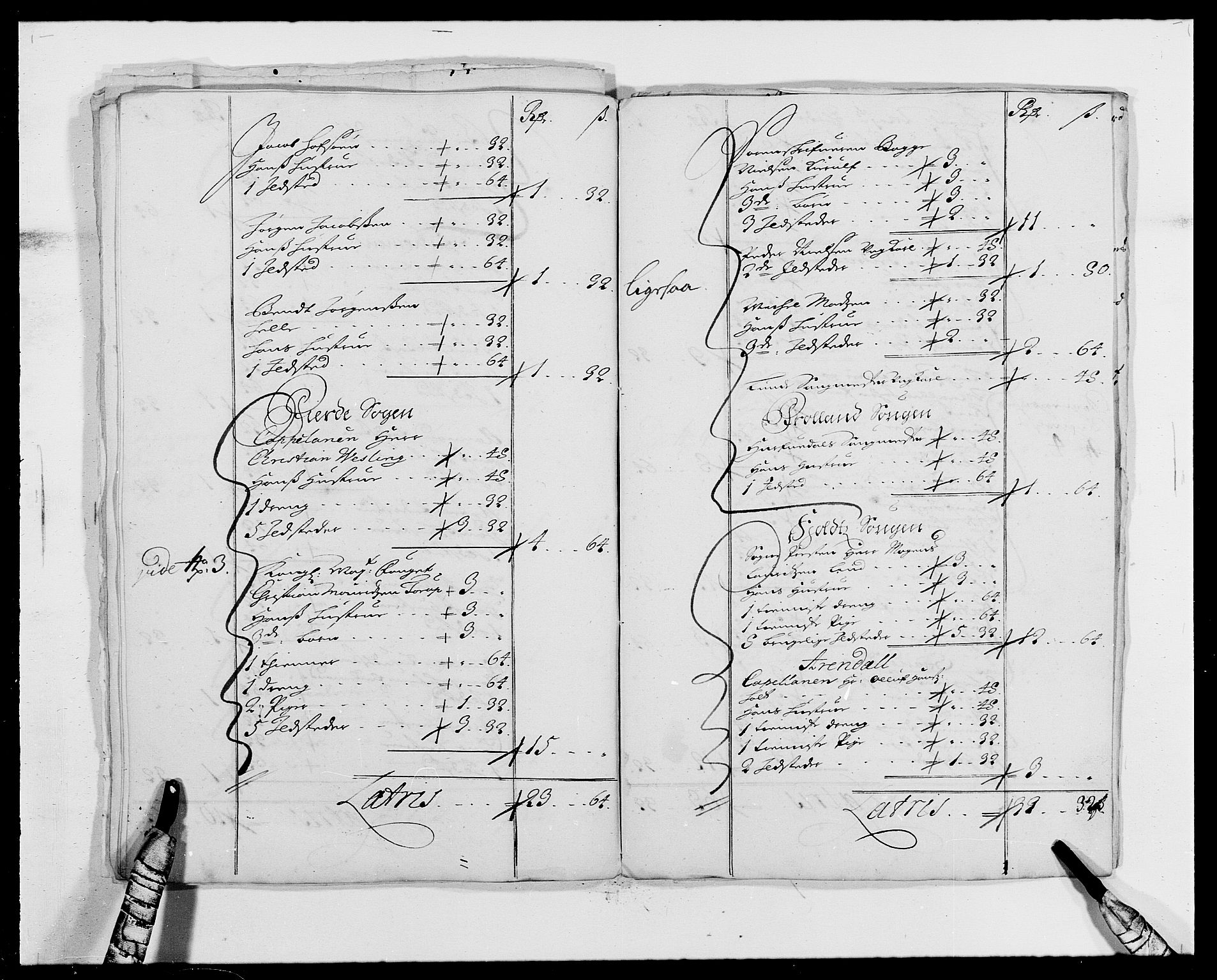 Rentekammeret inntil 1814, Reviderte regnskaper, Fogderegnskap, AV/RA-EA-4092/R39/L2311: Fogderegnskap Nedenes, 1690-1692, s. 127