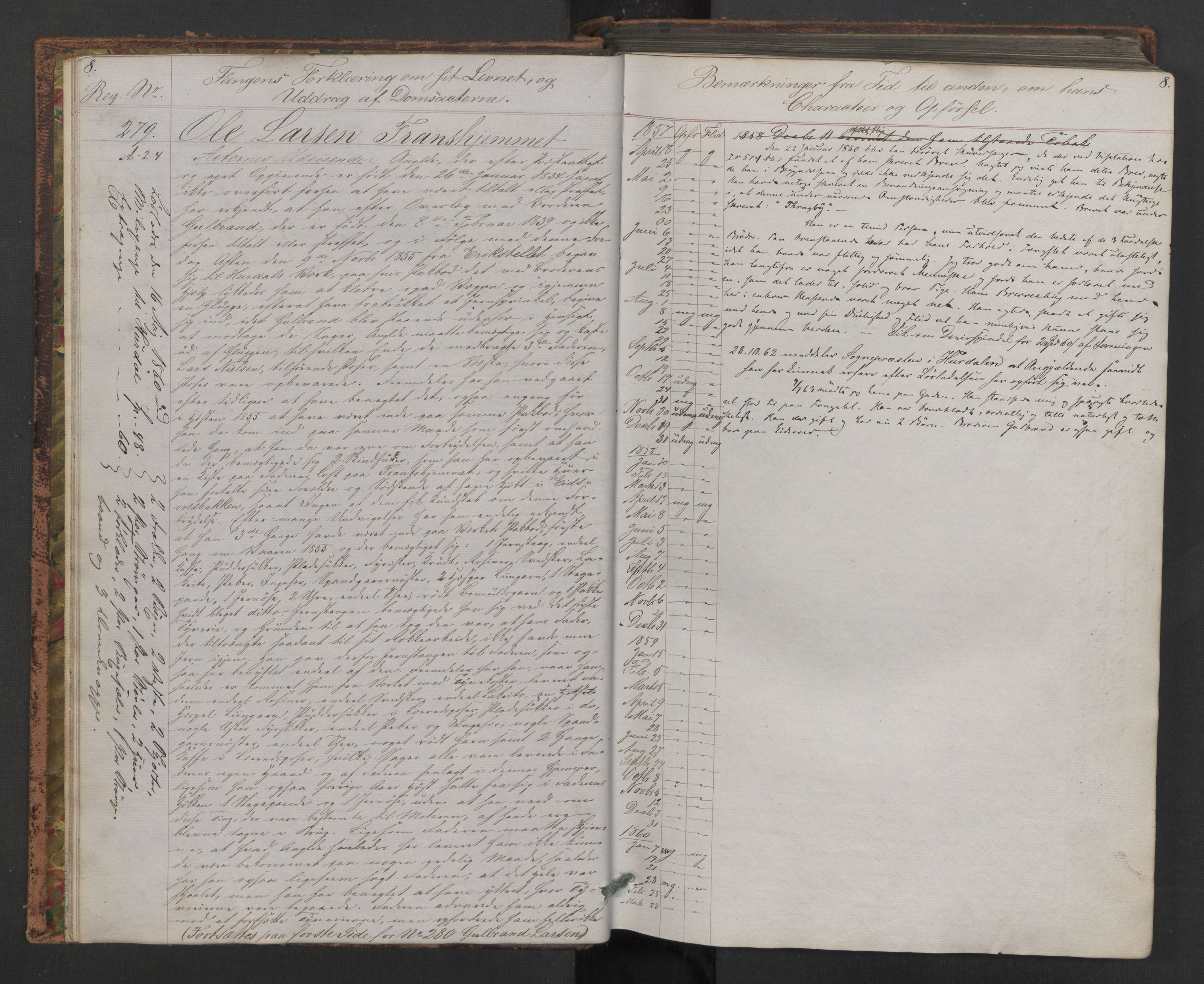 Botsfengslet, AV/RA-S-1539/D/Db/Dbb/L0005: 272b - 613b, 1857-1858, s. 8