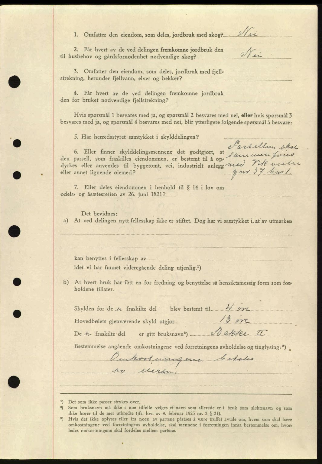 Idd og Marker sorenskriveri, AV/SAO-A-10283/G/Gb/Gbb/L0006: Pantebok nr. A6, 1943-1944, Dagboknr: 870/1943