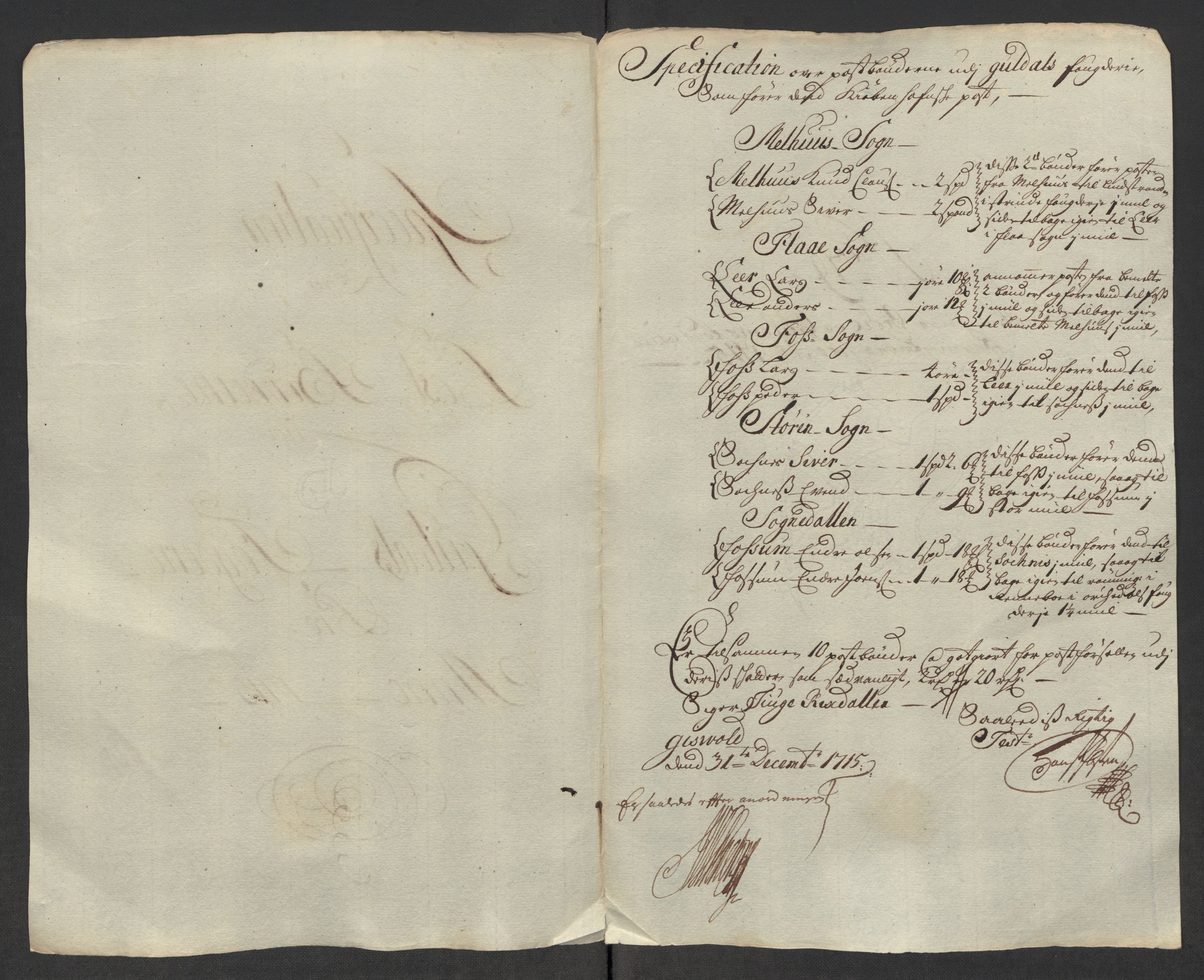 Rentekammeret inntil 1814, Reviderte regnskaper, Fogderegnskap, RA/EA-4092/R60/L3966: Fogderegnskap Orkdal og Gauldal, 1715, s. 517
