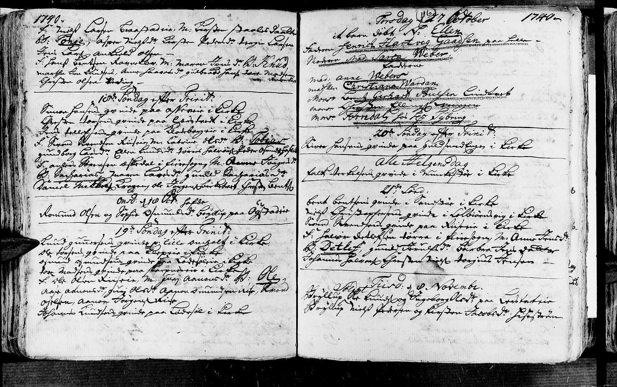 Øyestad sokneprestkontor, AV/SAK-1111-0049/F/Fa/L0004: Ministerialbok nr. A 4, 1730-1750, s. 116