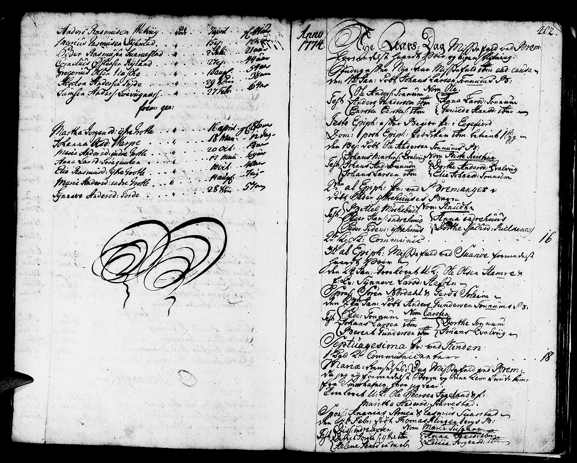 Kinn sokneprestembete, AV/SAB-A-80801/H/Haa/Haaa/L0002: Ministerialbok nr. A 2, 1729-1785, s. 402