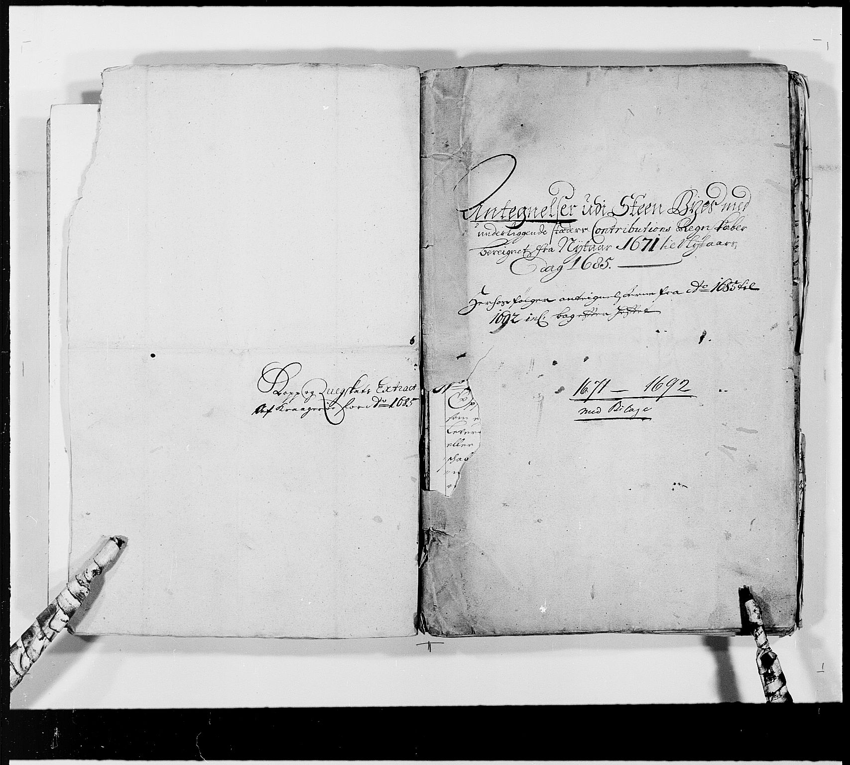 Rentekammeret inntil 1814, Reviderte regnskaper, Byregnskaper, AV/RA-EA-4066/R/Rj/L0193: [J3] Kontribusjonsregnskap (med Langesund, Brevik, Porsgrunn og Kragerø), 1663-1691, s. 272