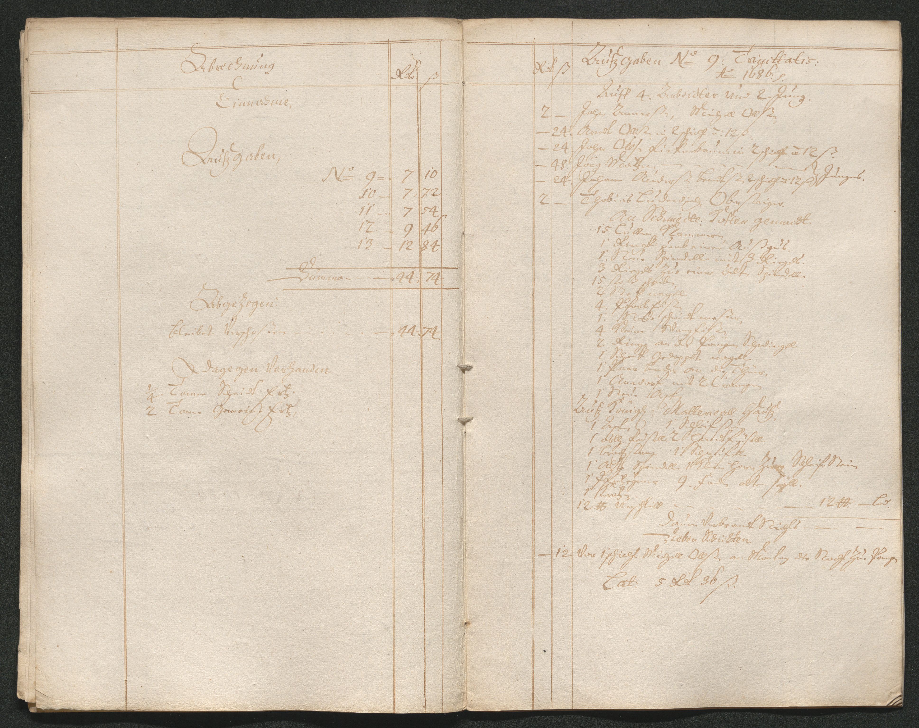 Kongsberg Sølvverk 1623-1816, AV/SAKO-EA-3135/001/D/Dc/Dcd/L0065: Utgiftsregnskap for gruver m.m. , 1687, s. 14