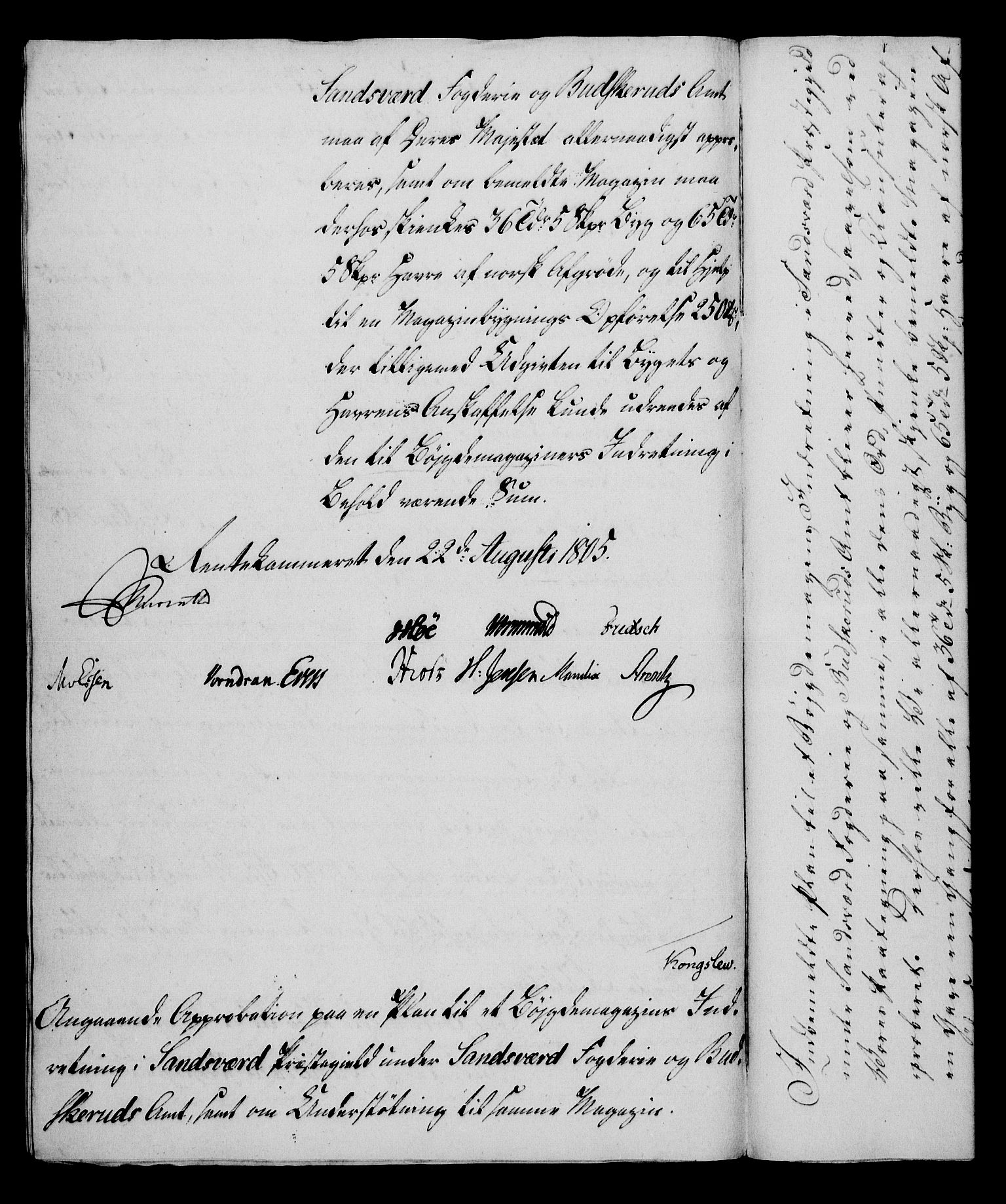 Rentekammeret, Kammerkanselliet, RA/EA-3111/G/Gf/Gfa/L0087: Norsk relasjons- og resolusjonsprotokoll (merket RK 52.87), 1805, s. 470