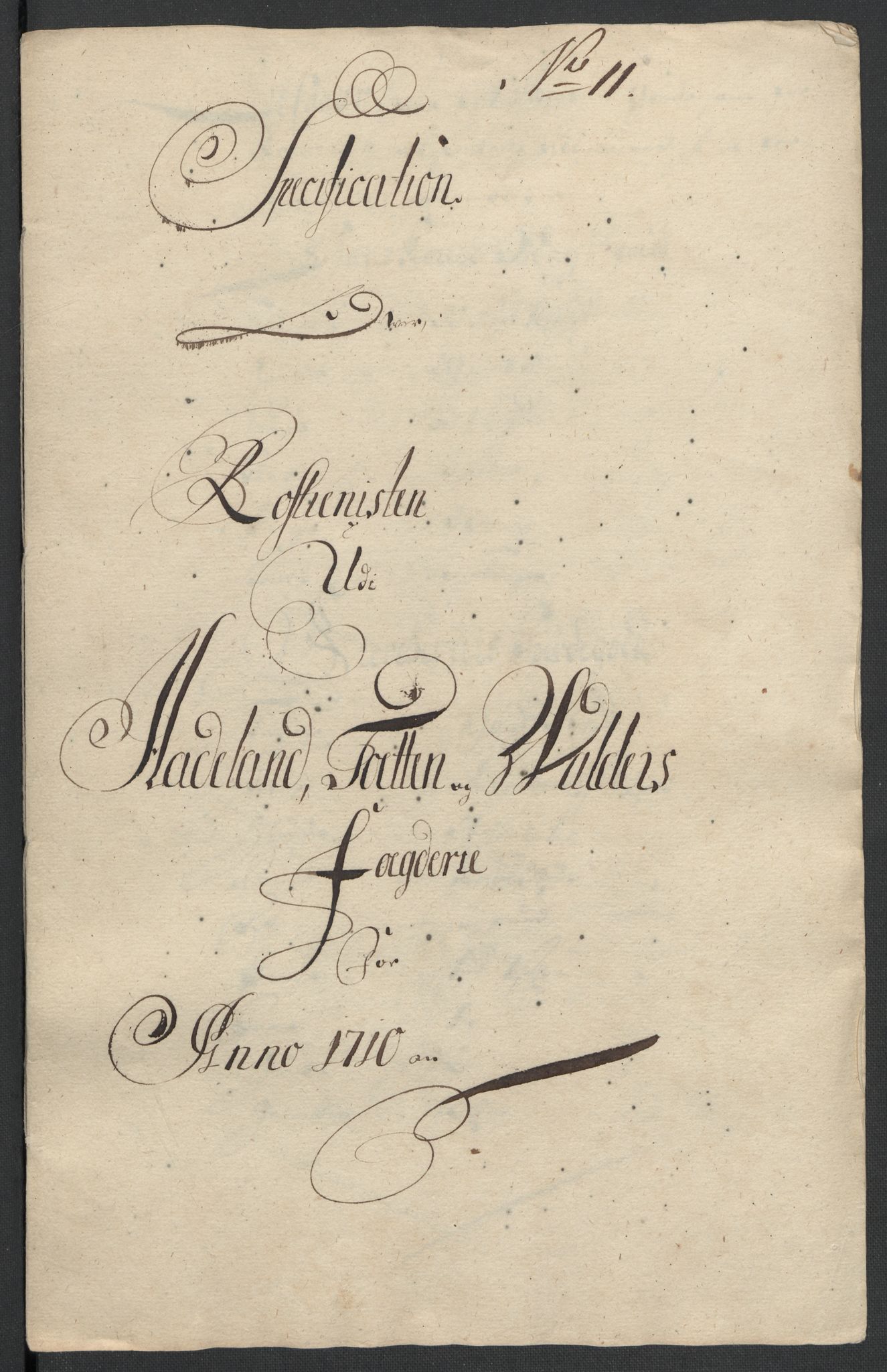 Rentekammeret inntil 1814, Reviderte regnskaper, Fogderegnskap, AV/RA-EA-4092/R18/L1307: Fogderegnskap Hadeland, Toten og Valdres, 1710, s. 117