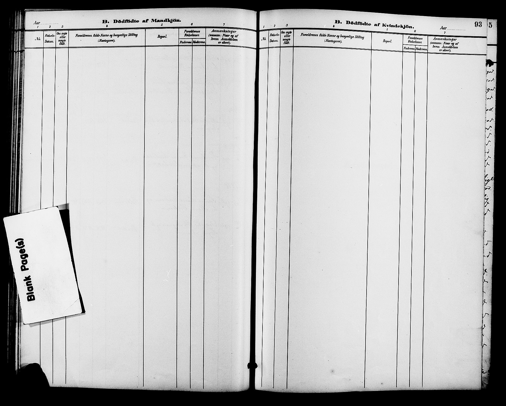 Alvdal prestekontor, SAH/PREST-060/H/Ha/Hab/L0004: Klokkerbok nr. 4, 1894-1910, s. 93