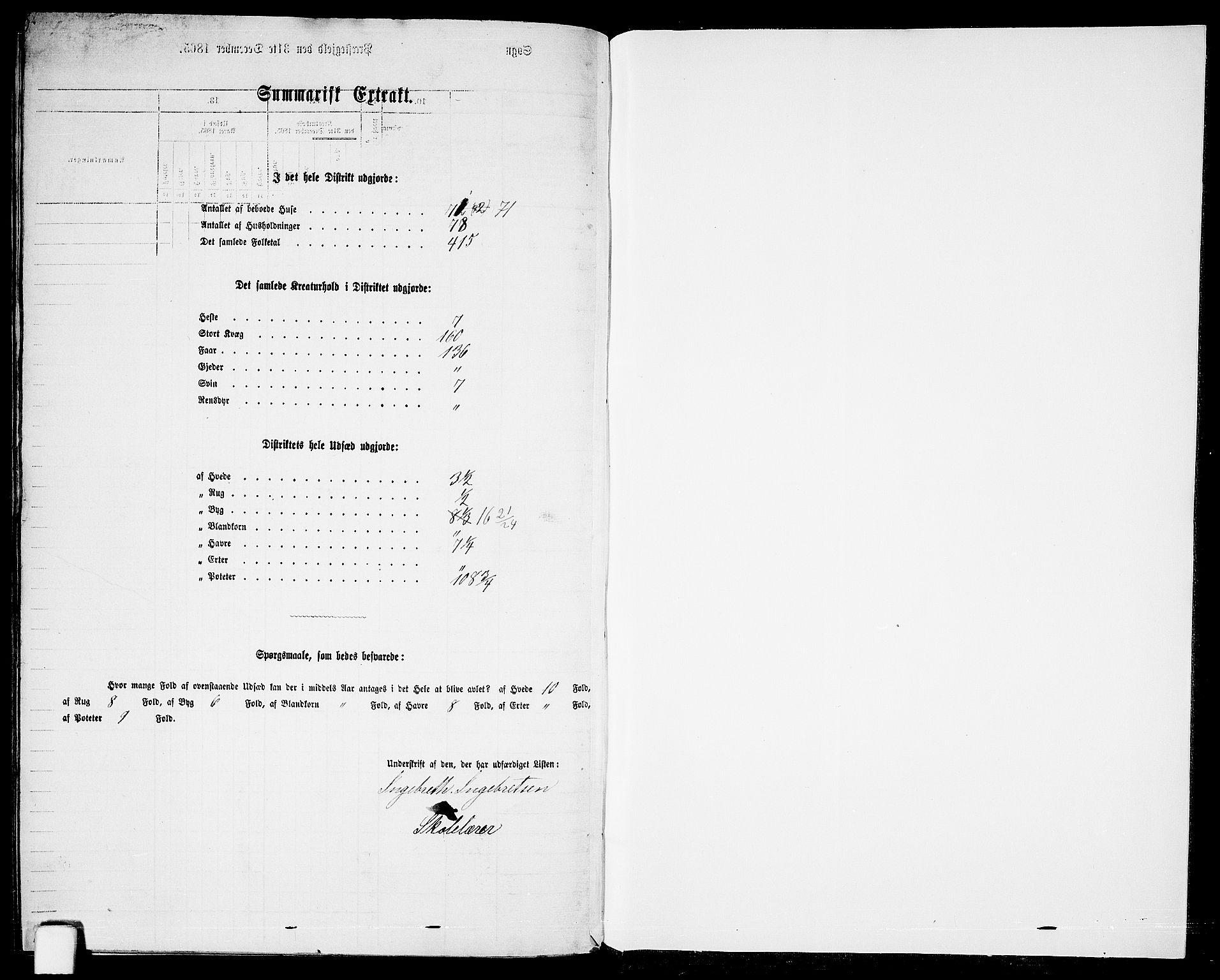 RA, Folketelling 1865 for 1012P Oddernes prestegjeld, 1865, s. 157