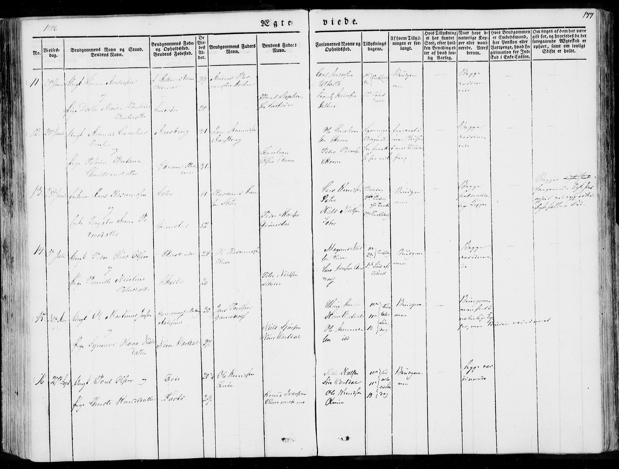 Ministerialprotokoller, klokkerbøker og fødselsregistre - Møre og Romsdal, AV/SAT-A-1454/509/L0104: Ministerialbok nr. 509A02, 1833-1847, s. 177