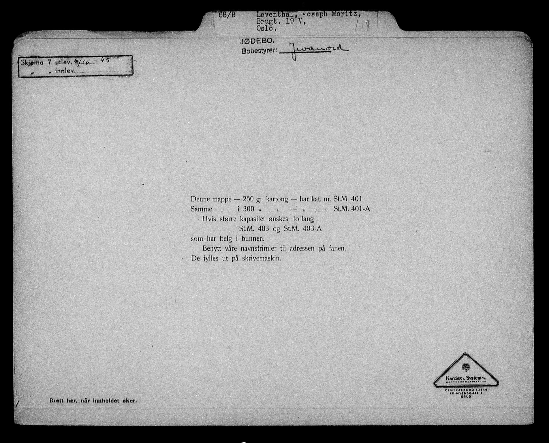 Justisdepartementet, Tilbakeføringskontoret for inndratte formuer, RA/S-1564/H/Hc/Hcc/L0956: --, 1945-1947, s. 510