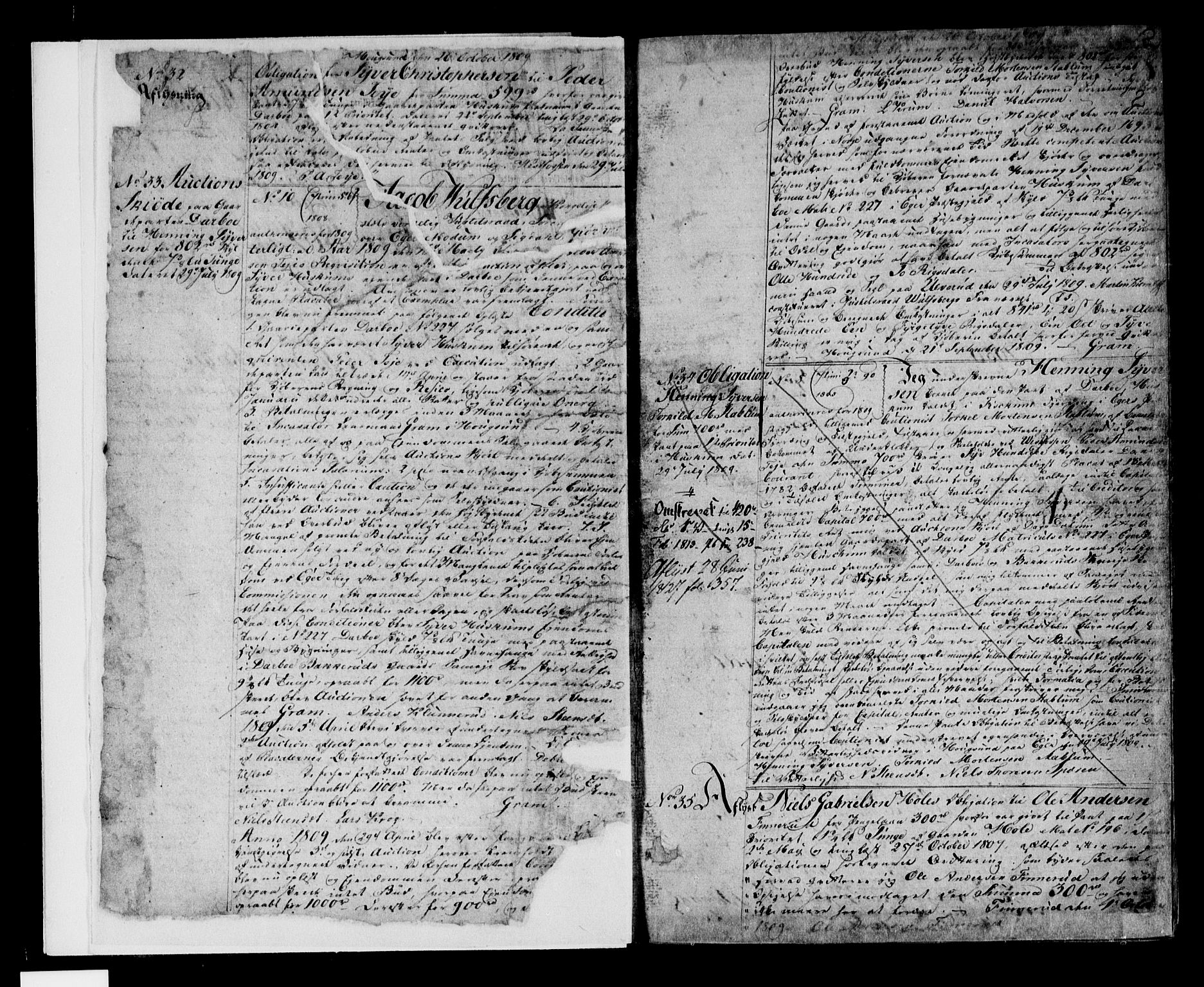 Eiker, Modum og Sigdal sorenskriveri, SAKO/A-123/G/Ga/Gaa/L0007a: Pantebok nr. I 7a, 1809-1816, s. 2