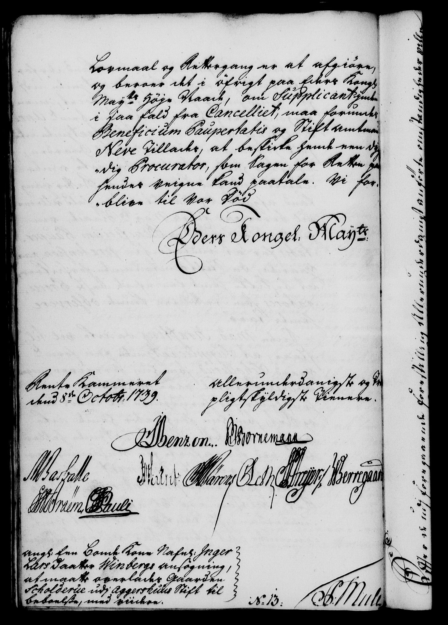 Rentekammeret, Kammerkanselliet, RA/EA-3111/G/Gf/Gfa/L0022: Norsk relasjons- og resolusjonsprotokoll (merket RK 52.22), 1739, s. 744