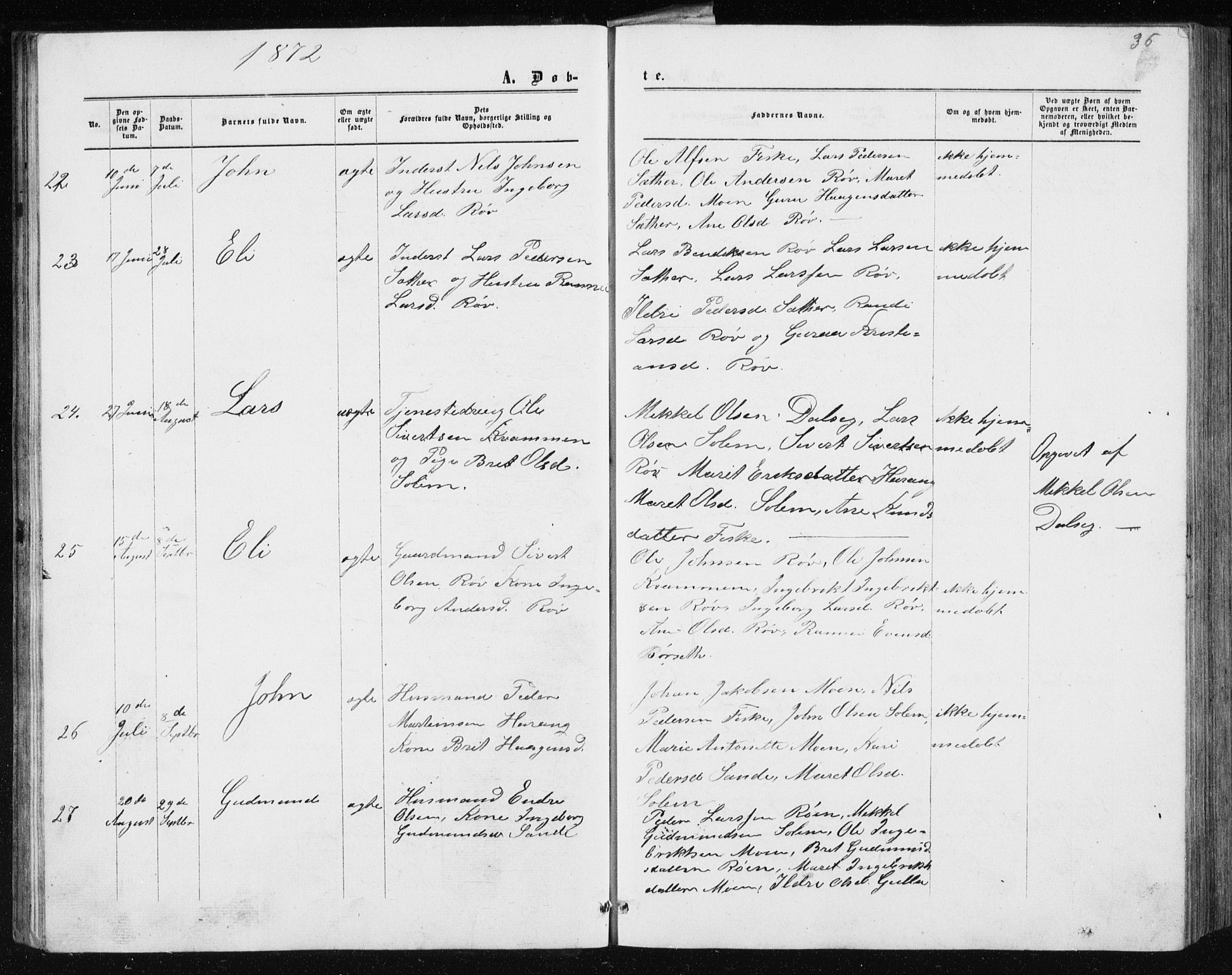 Ministerialprotokoller, klokkerbøker og fødselsregistre - Møre og Romsdal, AV/SAT-A-1454/597/L1064: Klokkerbok nr. 597C01, 1866-1898, s. 36