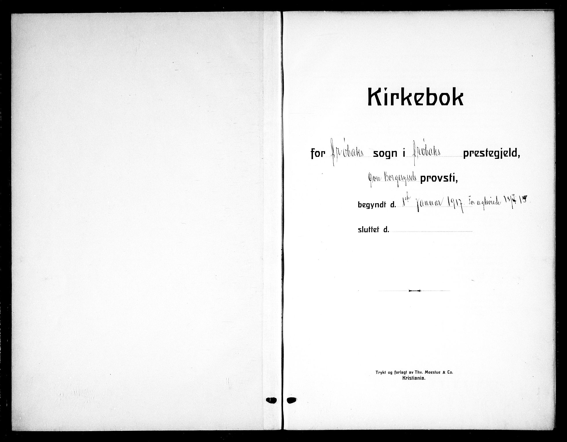 Drøbak prestekontor Kirkebøker, SAO/A-10142a/G/Ga/L0002: Klokkerbok nr. I 2, 1917-1932