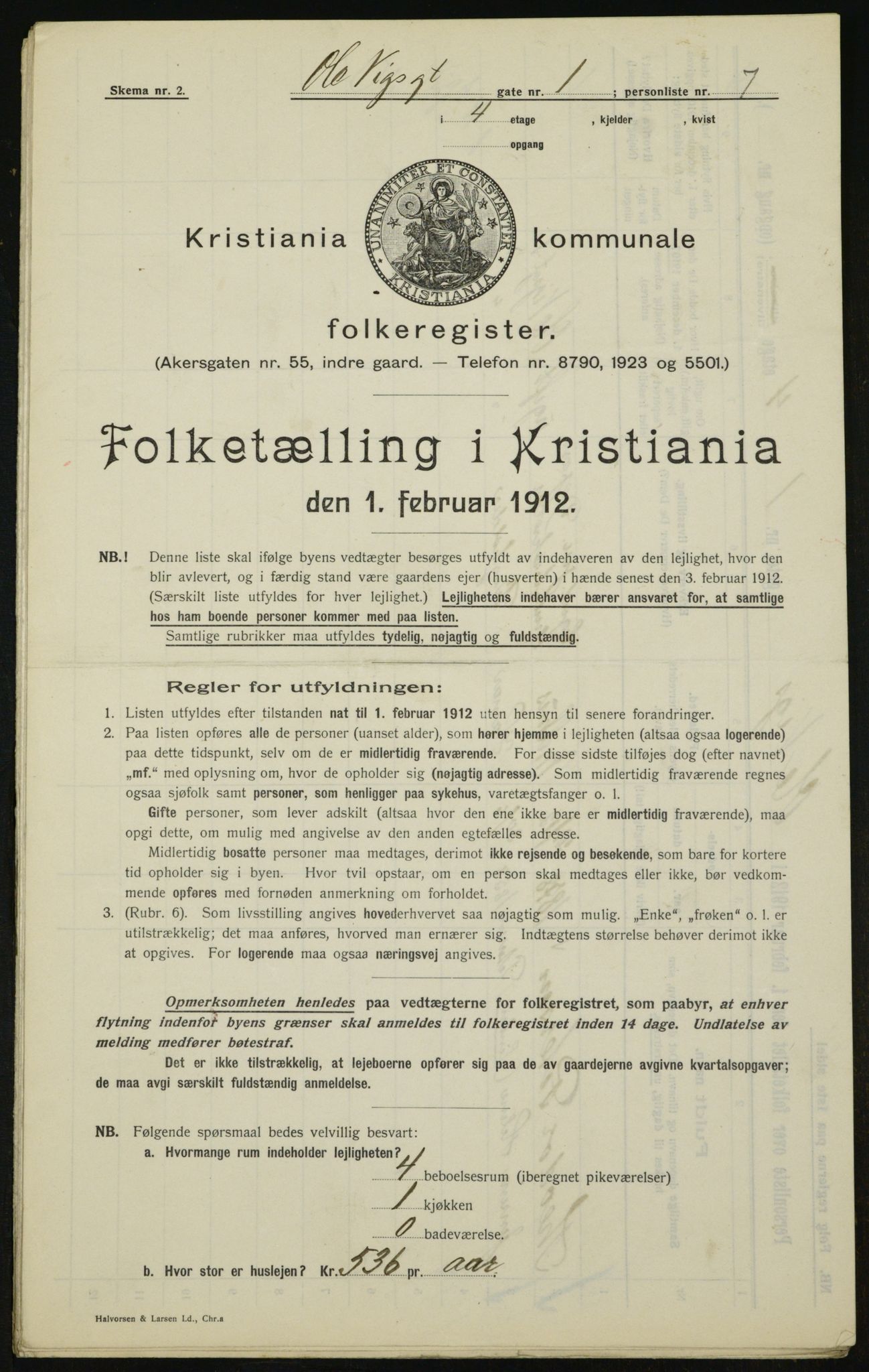 OBA, Kommunal folketelling 1.2.1912 for Kristiania, 1912, s. 76034