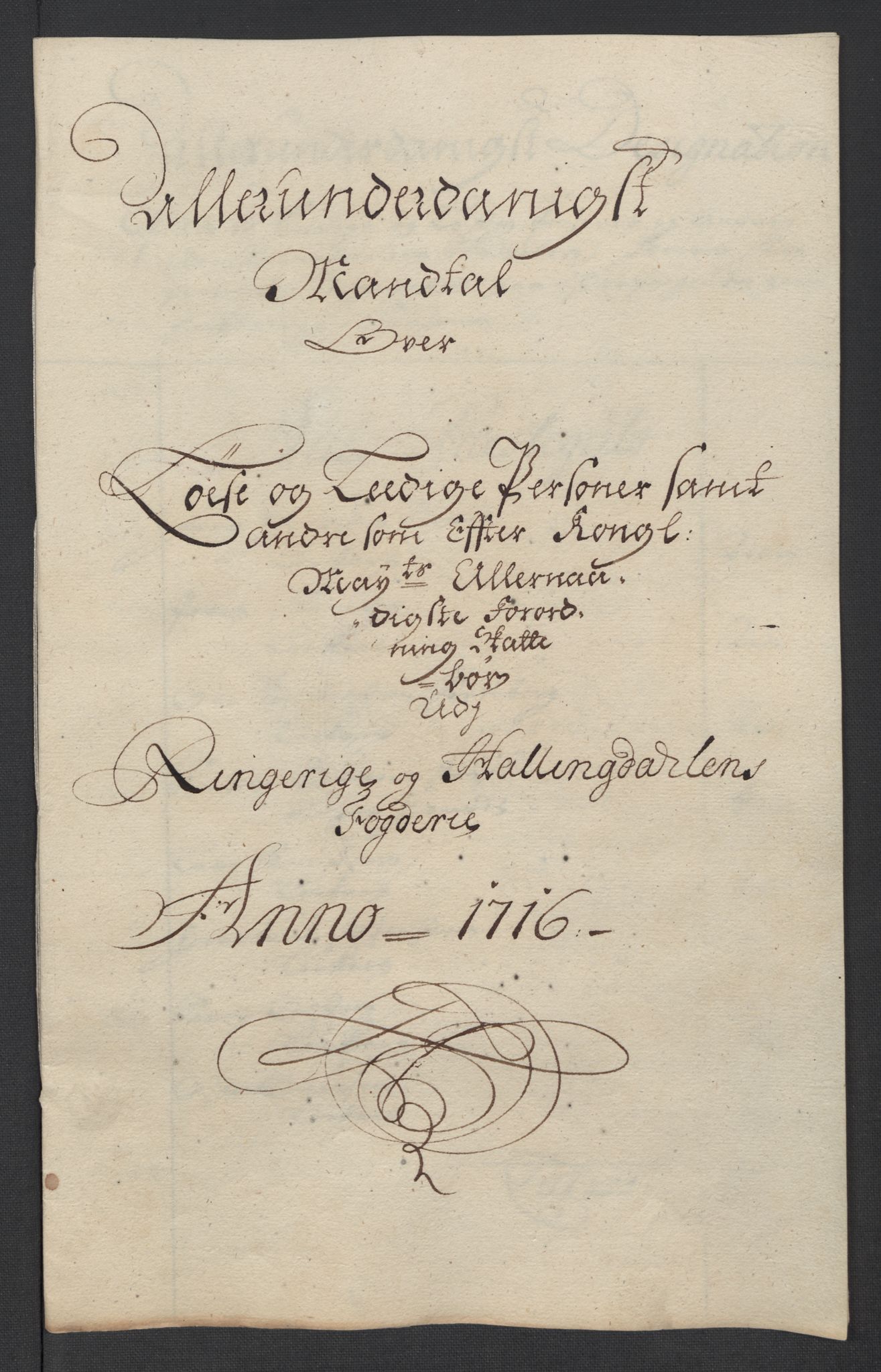 Rentekammeret inntil 1814, Reviderte regnskaper, Fogderegnskap, RA/EA-4092/R23/L1474: Fogderegnskap Ringerike og Hallingdal, 1716, s. 44