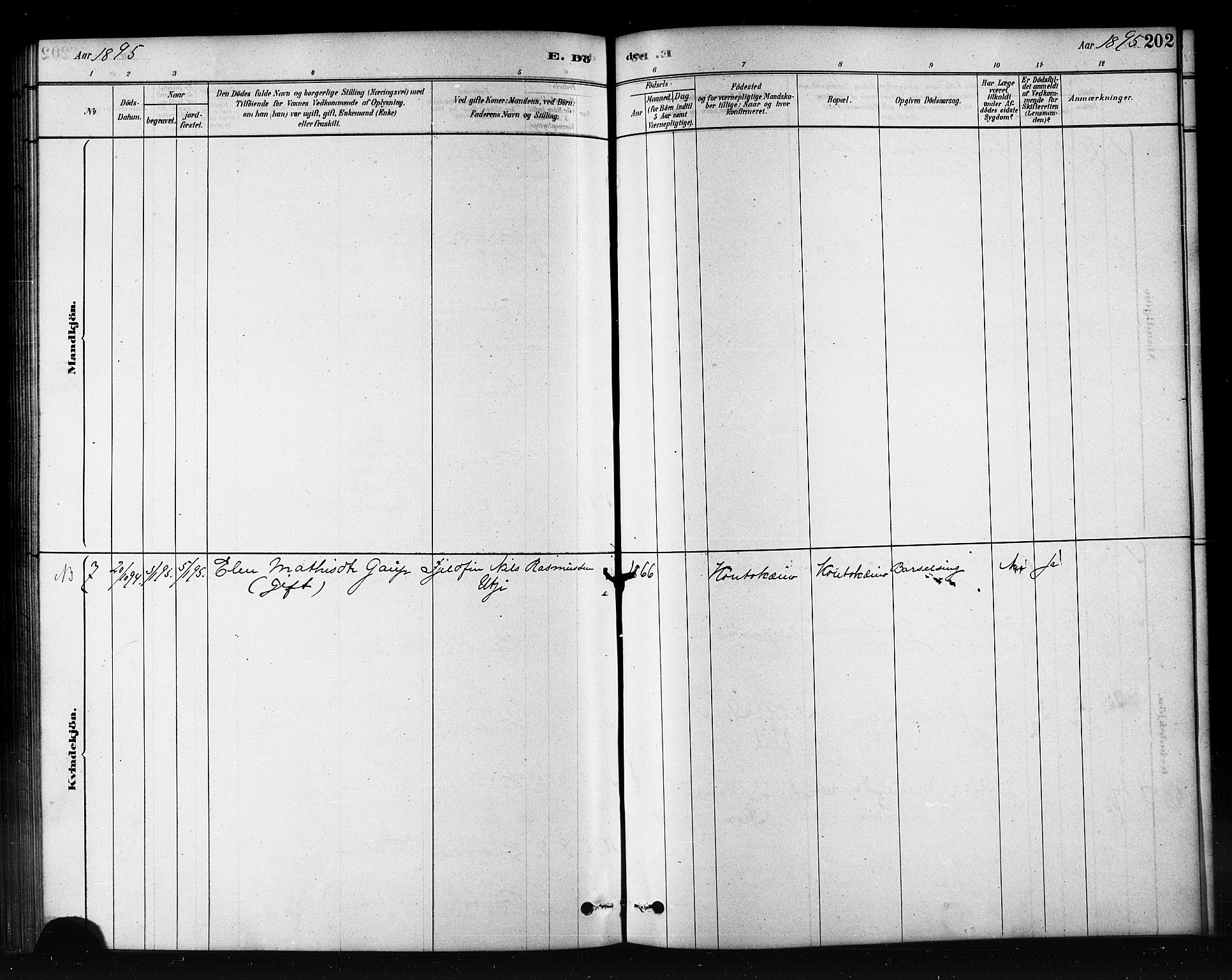 Kautokeino sokneprestembete, AV/SATØ-S-1340/H/Hb/L0002.klokk: Klokkerbok nr. 2, 1877-1896, s. 202