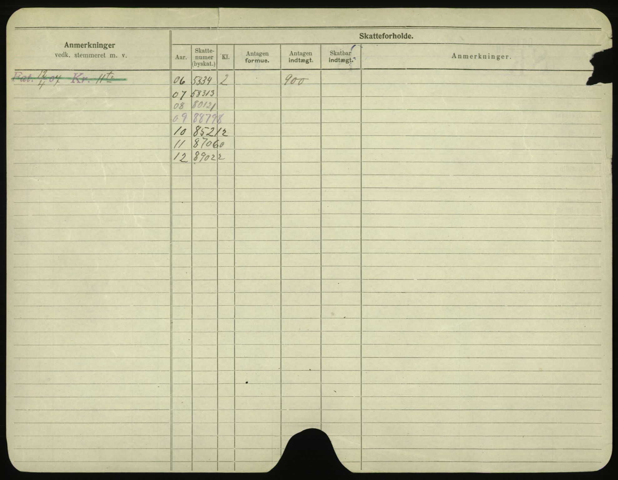 Oslo folkeregister, Registerkort, SAO/A-11715/F/Fa/Fac/L0001: Menn, 1906-1914, s. 375b