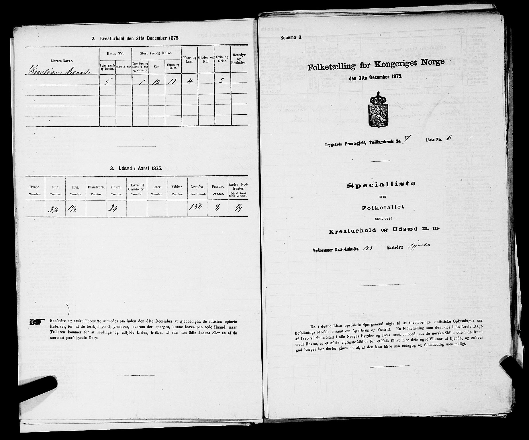 RA, Folketelling 1875 for 0122P Trøgstad prestegjeld, 1875, s. 749