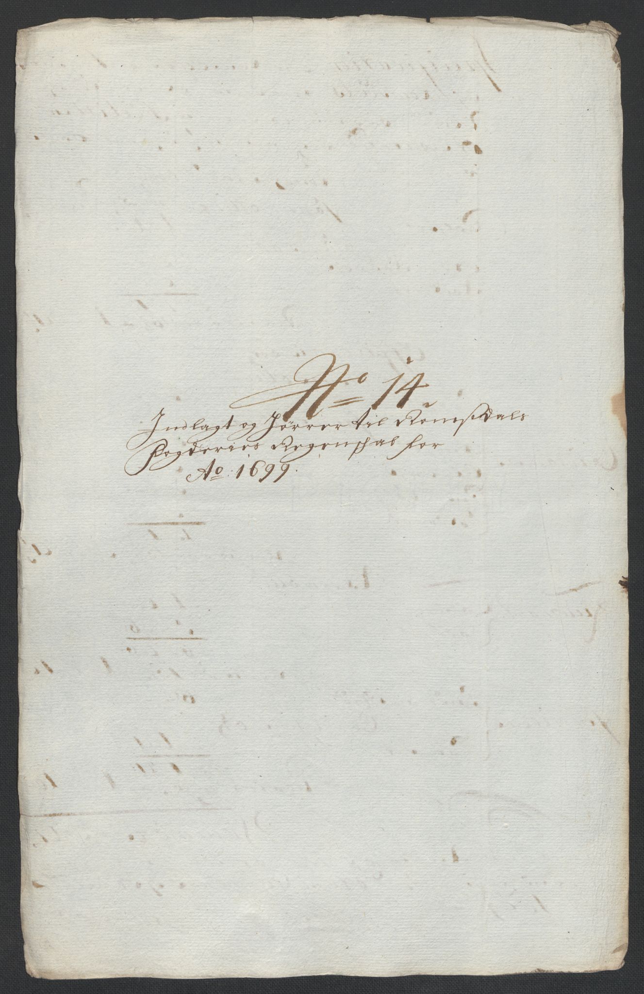Rentekammeret inntil 1814, Reviderte regnskaper, Fogderegnskap, RA/EA-4092/R55/L3654: Fogderegnskap Romsdal, 1699-1700, s. 105