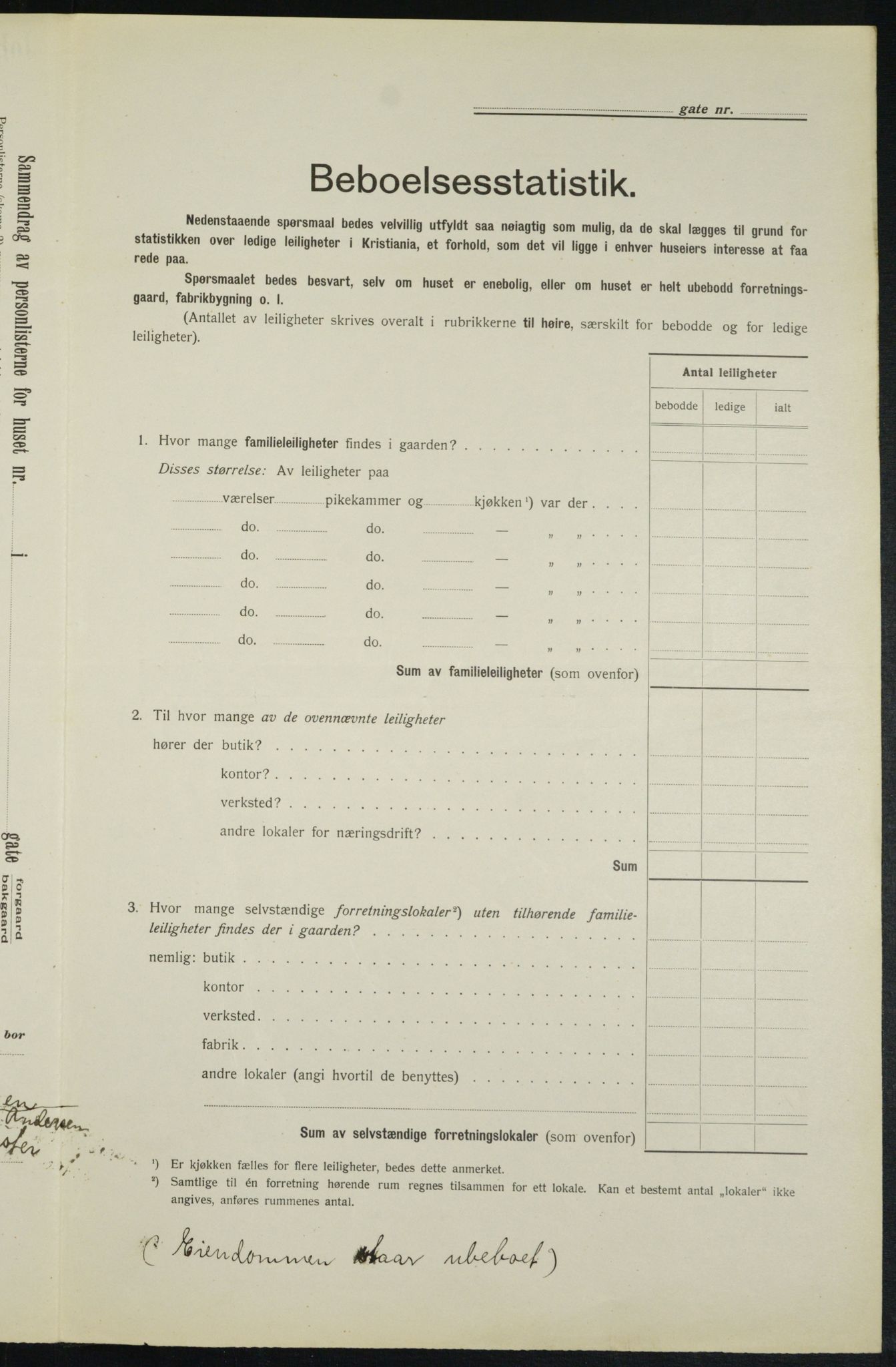 OBA, Kommunal folketelling 1.2.1913 for Kristiania, 1913, s. 51227