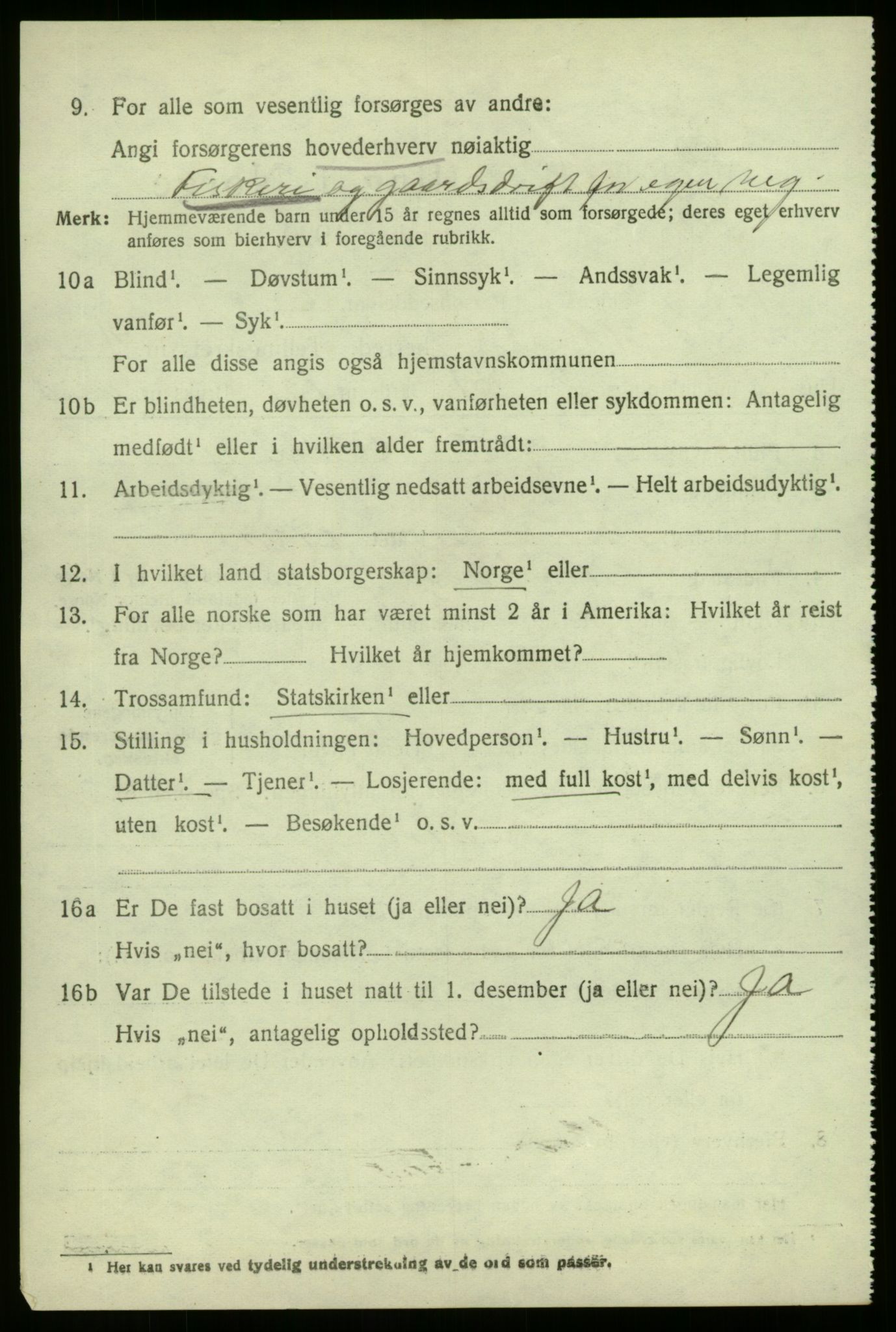 SAB, Folketelling 1920 for 1439 Sør-Vågsøy herred, 1920, s. 2421