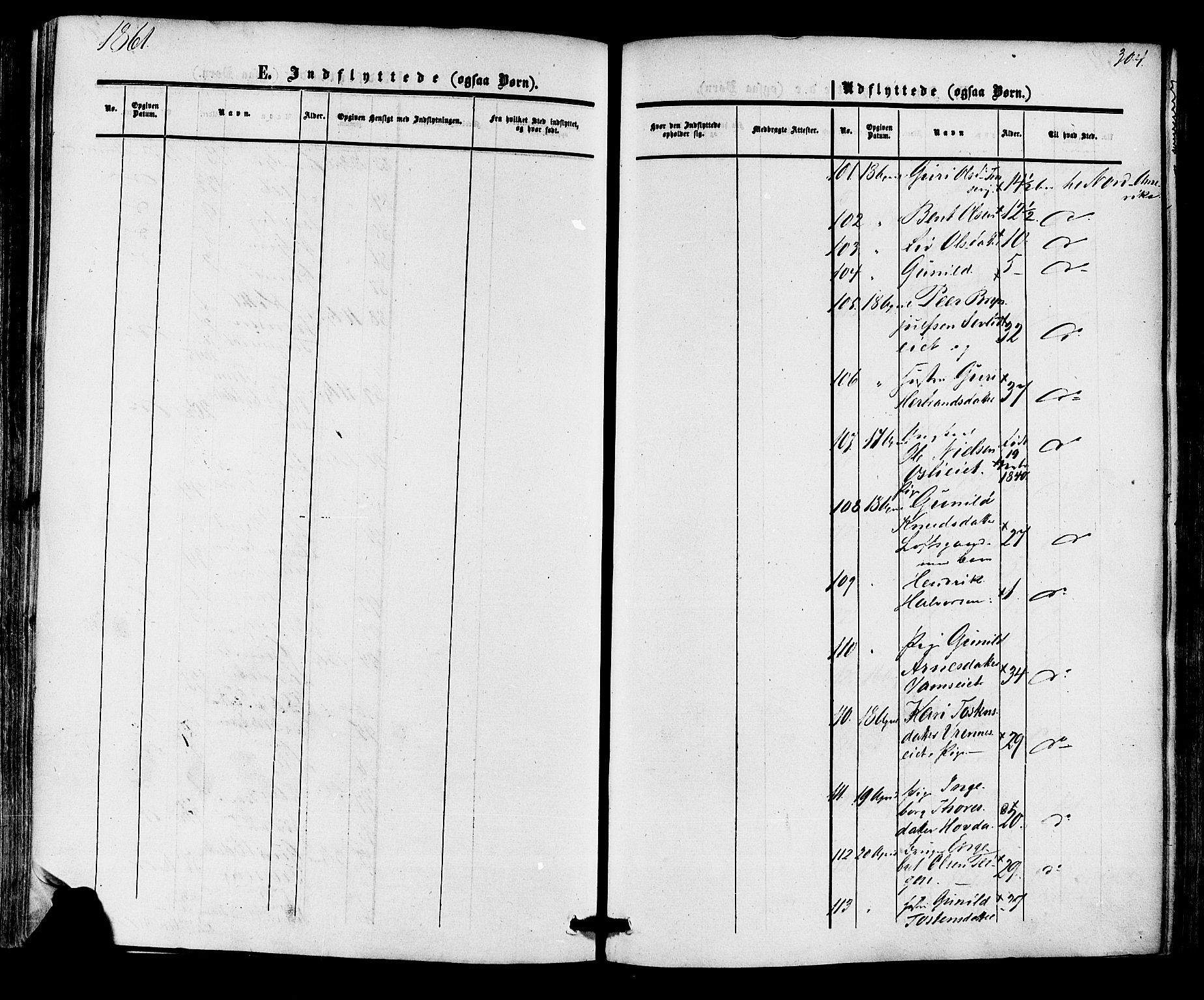 Nore kirkebøker, AV/SAKO-A-238/F/Fa/L0003: Ministerialbok nr. I 3, 1858-1866, s. 304