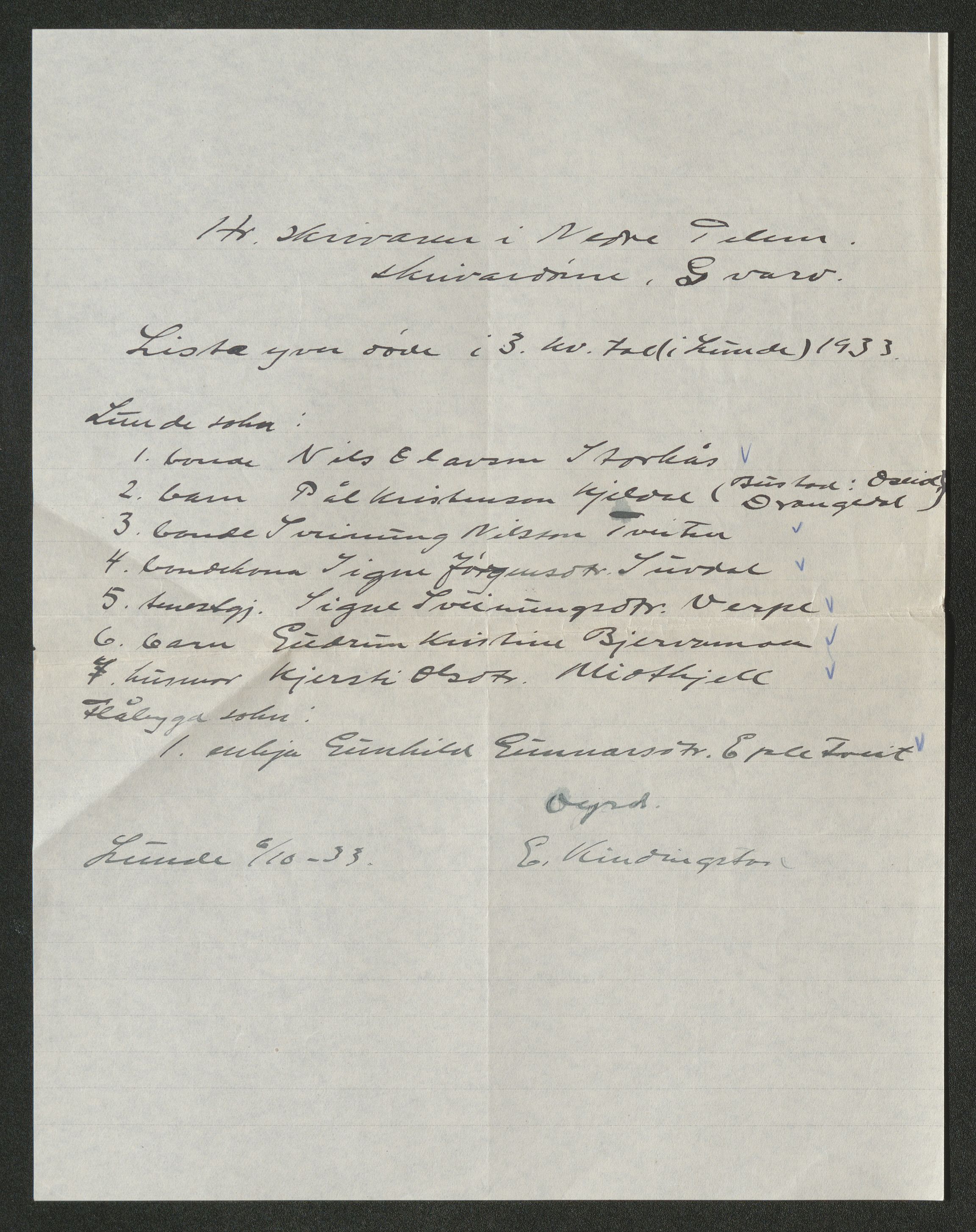 Nedre Telemark sorenskriveri, AV/SAKO-A-135/H/Ha/Hab/L0008: Dødsfallsfortegnelser
, 1931-1935, s. 877