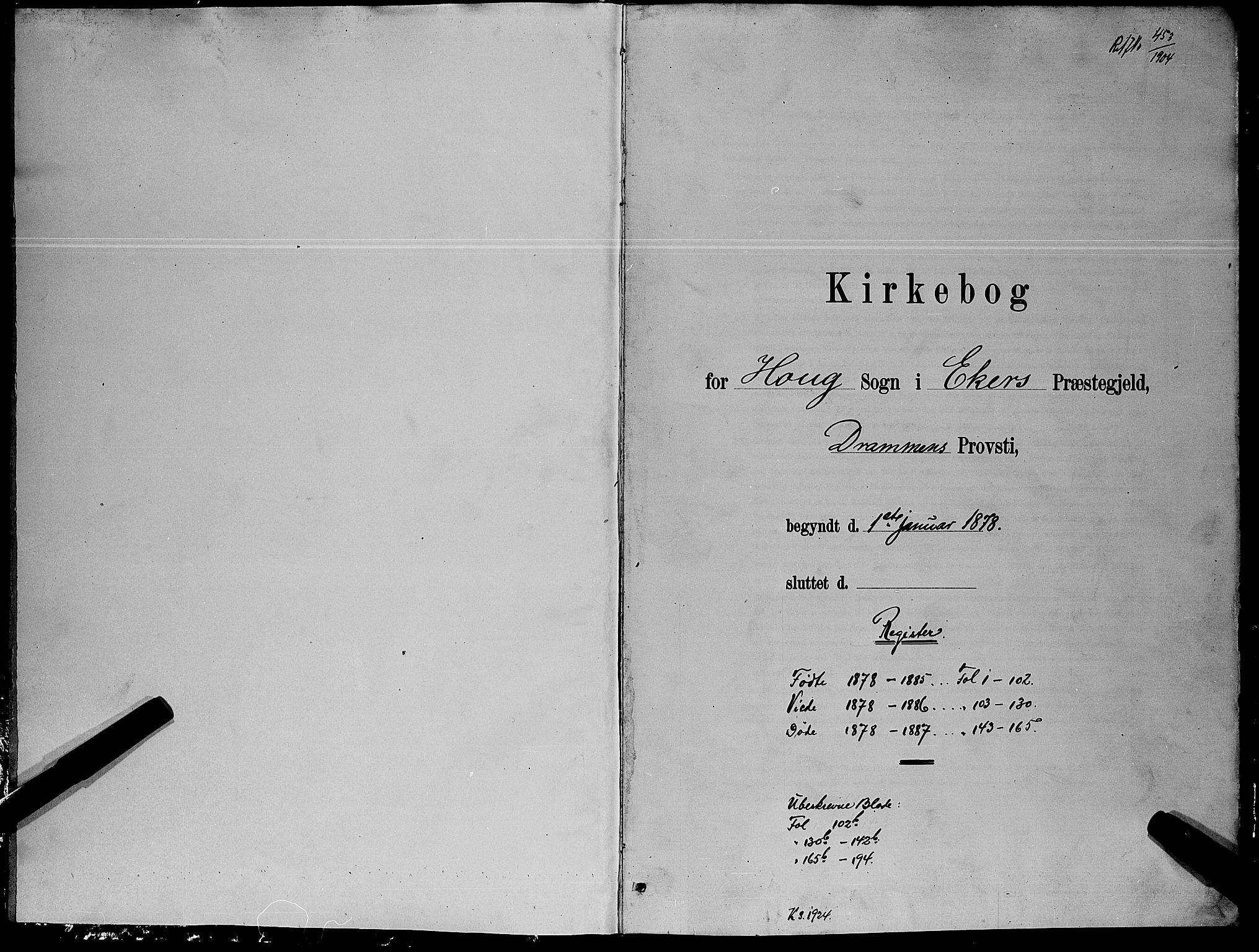 Eiker kirkebøker, SAKO/A-4/G/Ga/L0005: Klokkerbok nr. I 5, 1878-1887