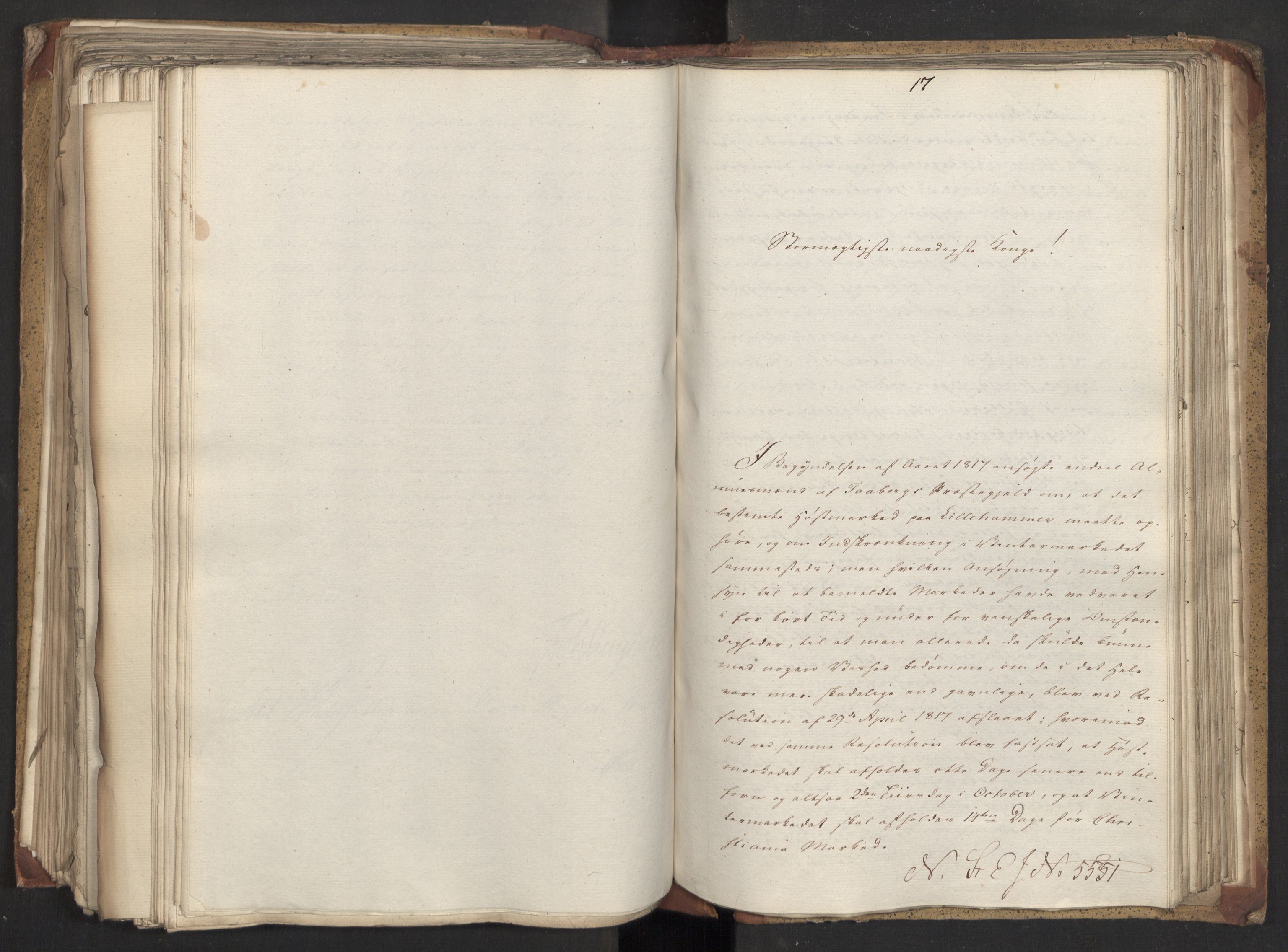 Statsrådsavdelingen i Stockholm, AV/RA-S-1003/D/Da/L0028: Regjeringsinnstillinger nr. 5437-5586, 1821, s. 286