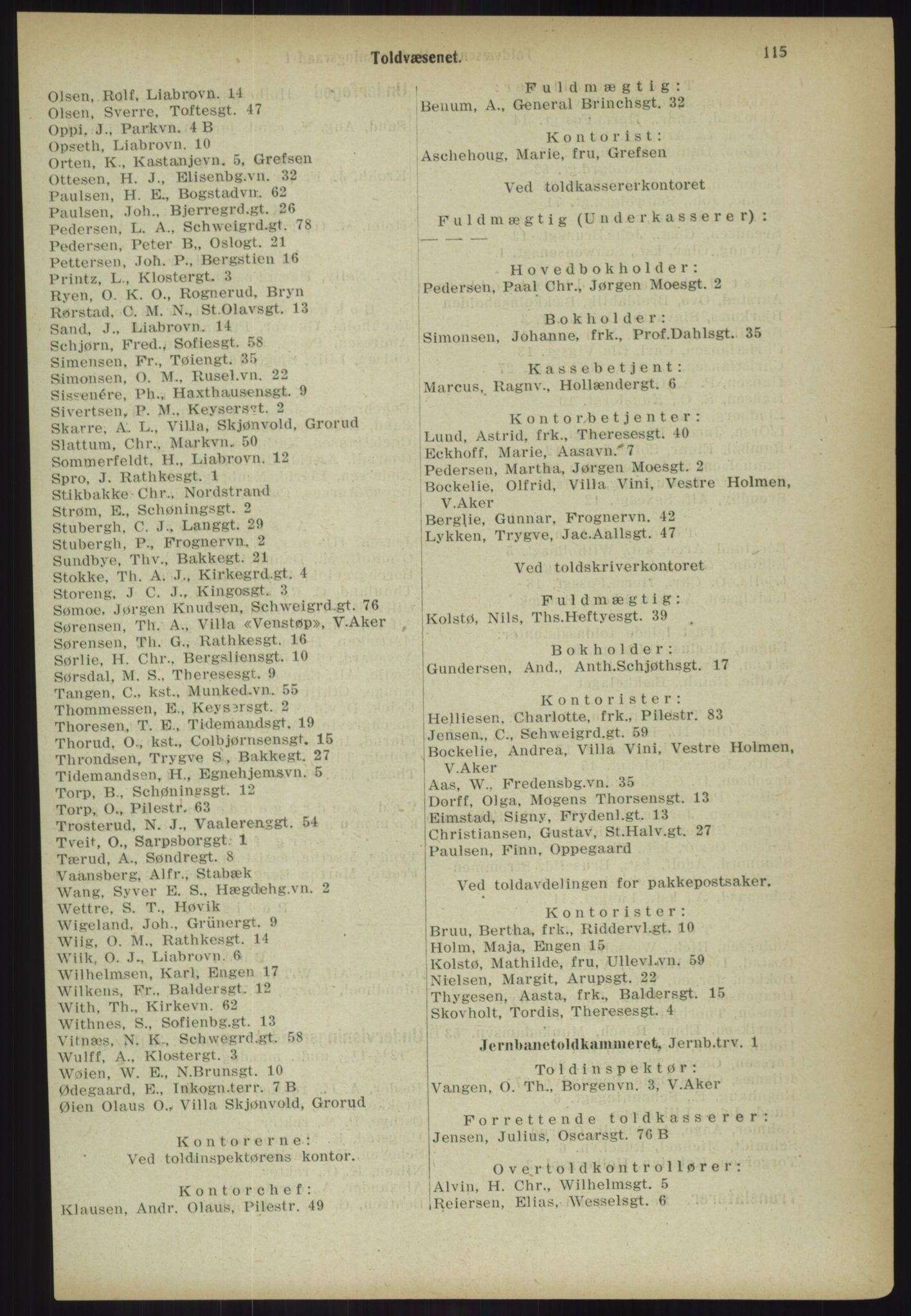 Kristiania/Oslo adressebok, PUBL/-, 1918, s. 122